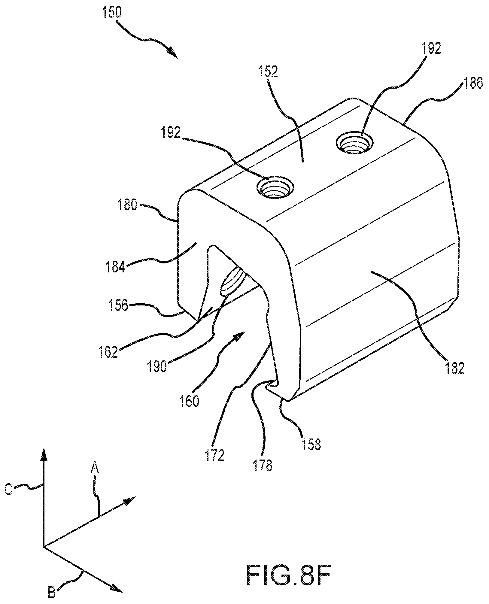 Patent US12320375 Figure 9 – Mounting device for nail strip panels