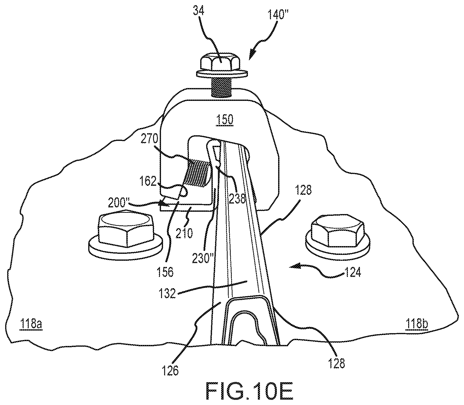 Patent US12320375 Figure 17 – Mounting device for nail strip panels