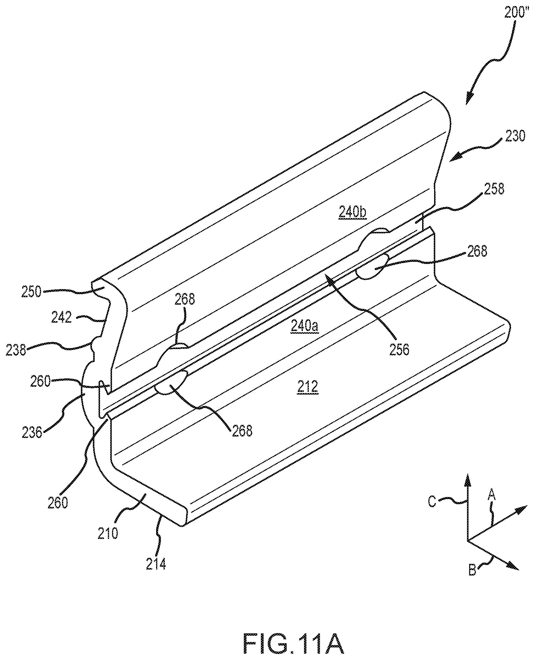 Patent US12320375 Figure 18 – Mounting device for nail strip panels