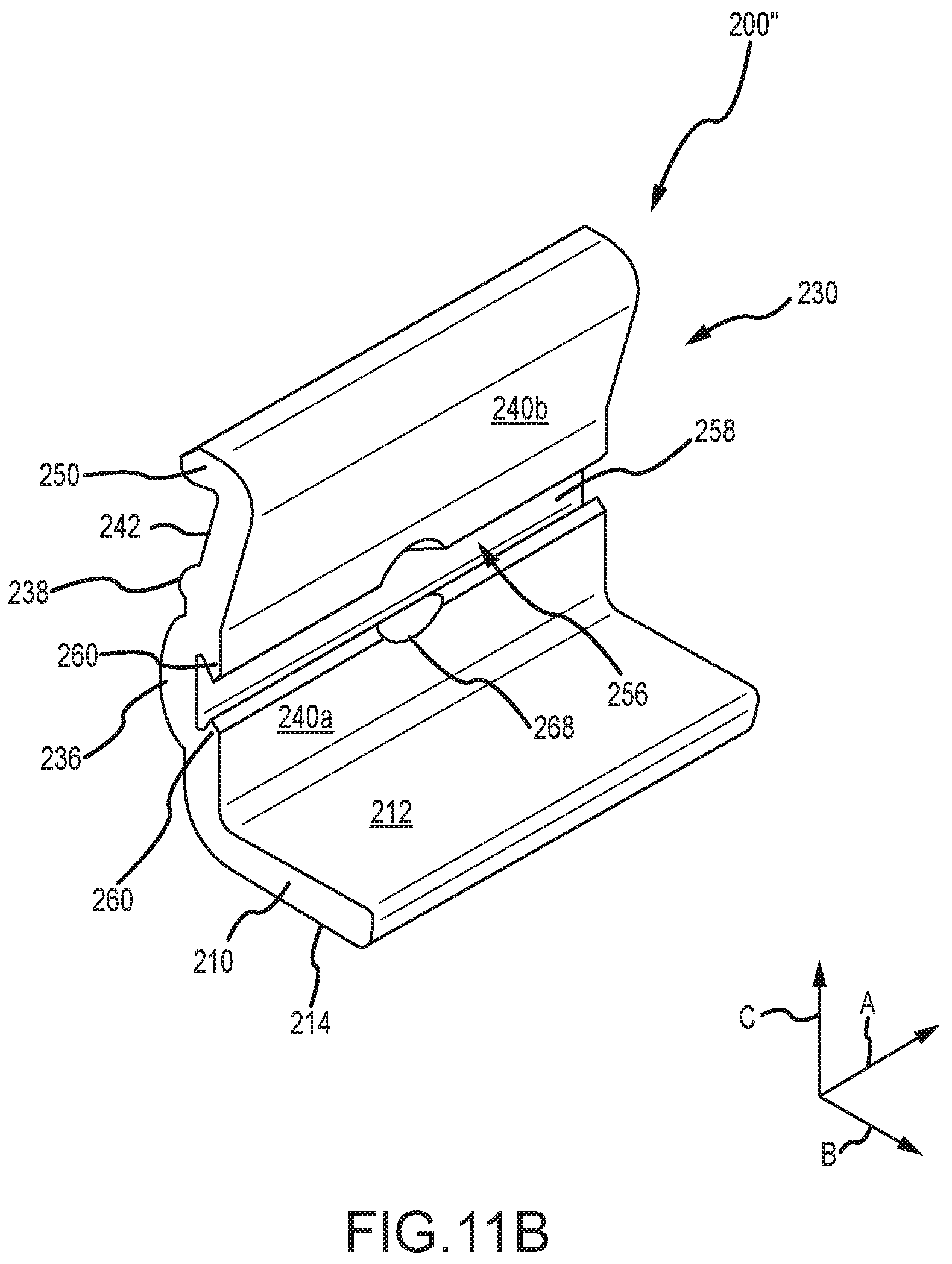 Patent US12320375 Figure 19 – Mounting device for nail strip panels