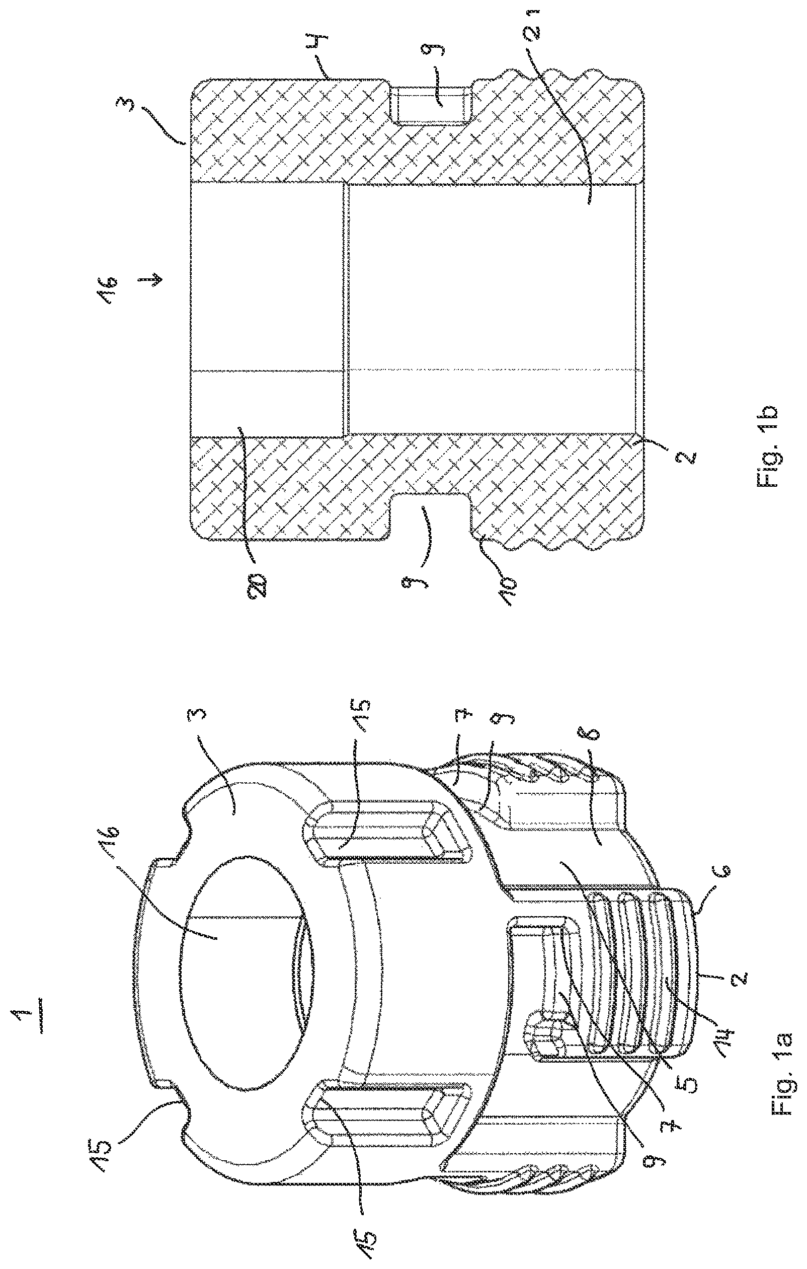 Patent US12320382 Figure 1 – Damping element having bayonet closure