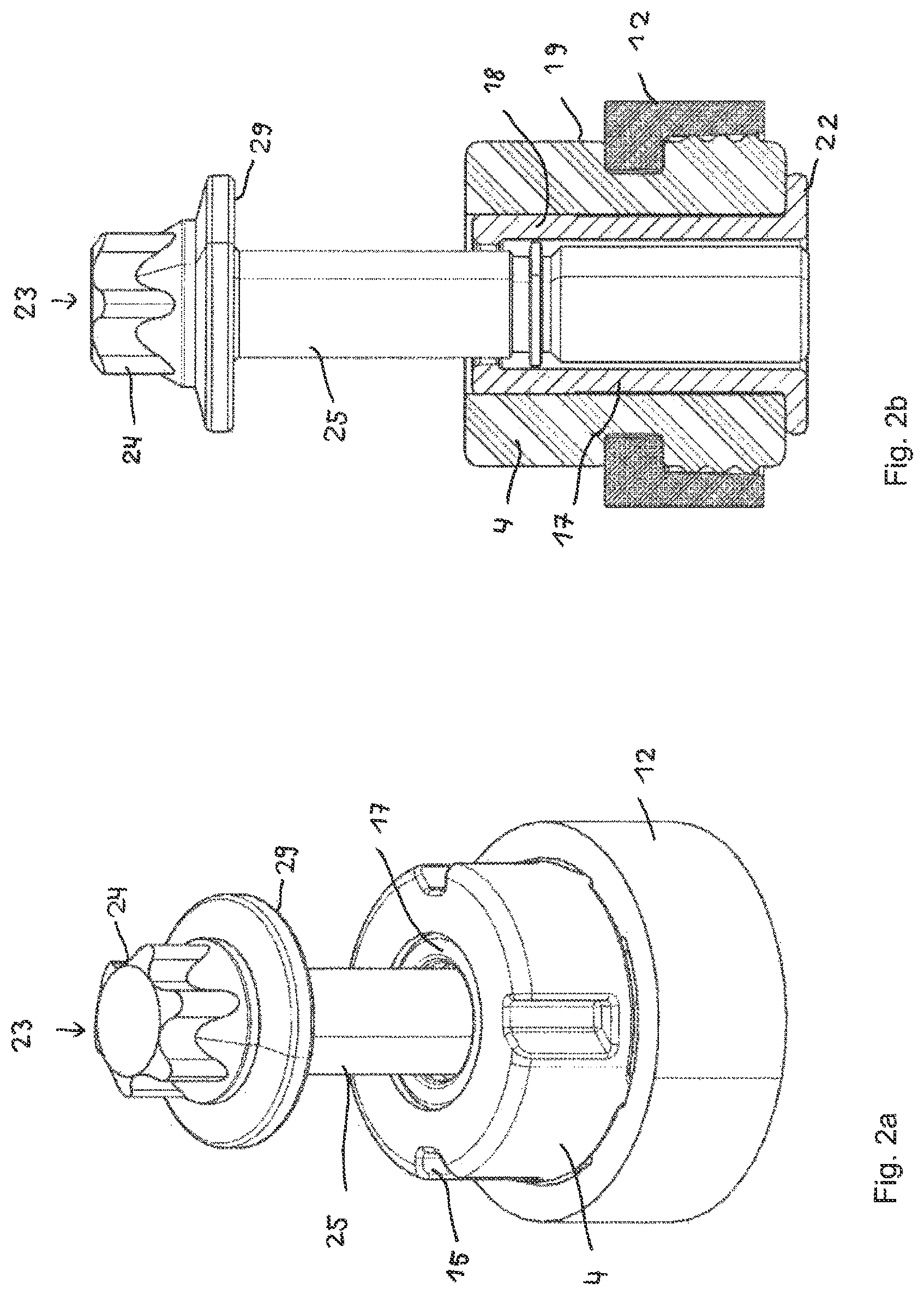 Patent US12320382 Figure 2 – Damping element having bayonet closure