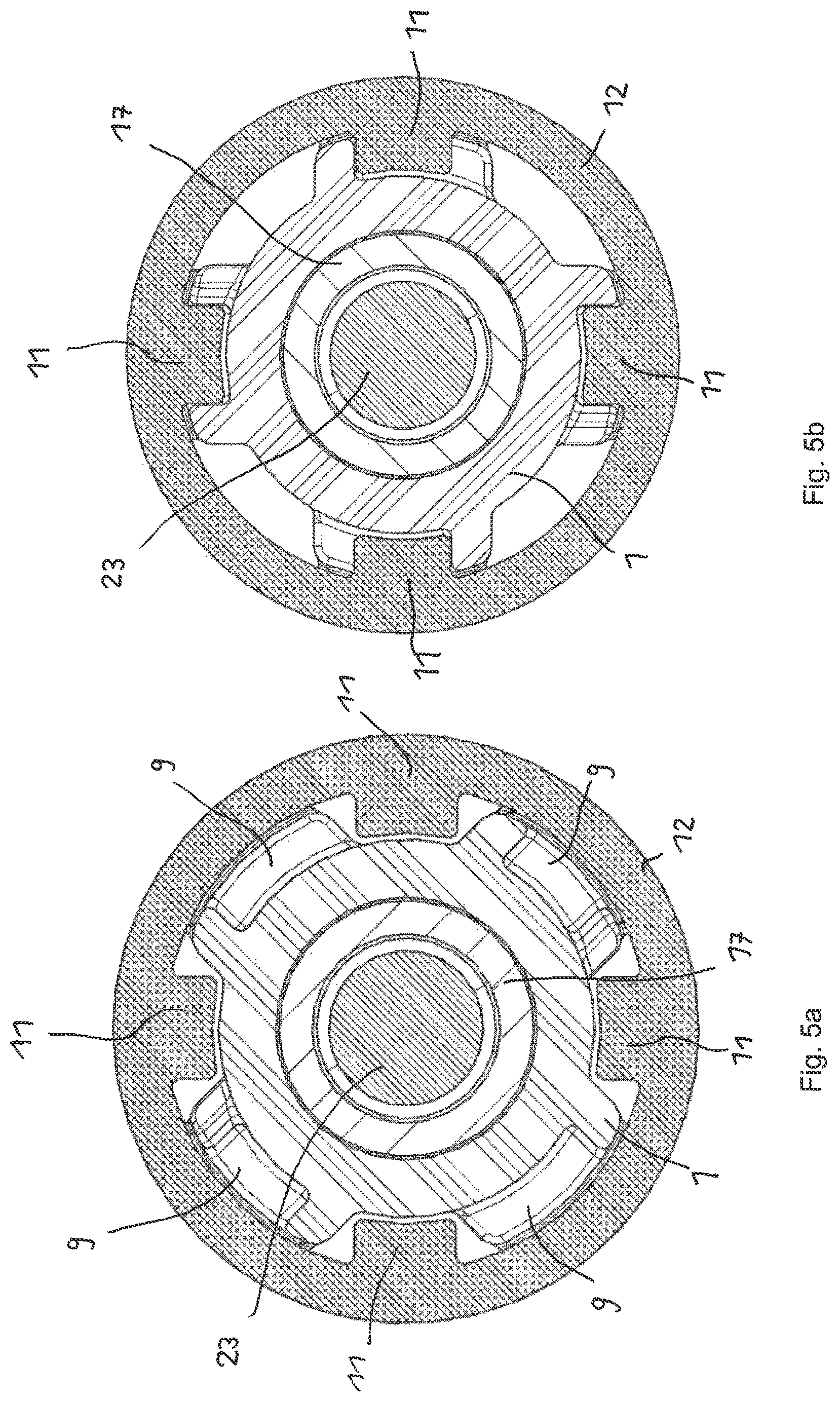 Patent US12320382 Figure 5 – Damping element having bayonet closure