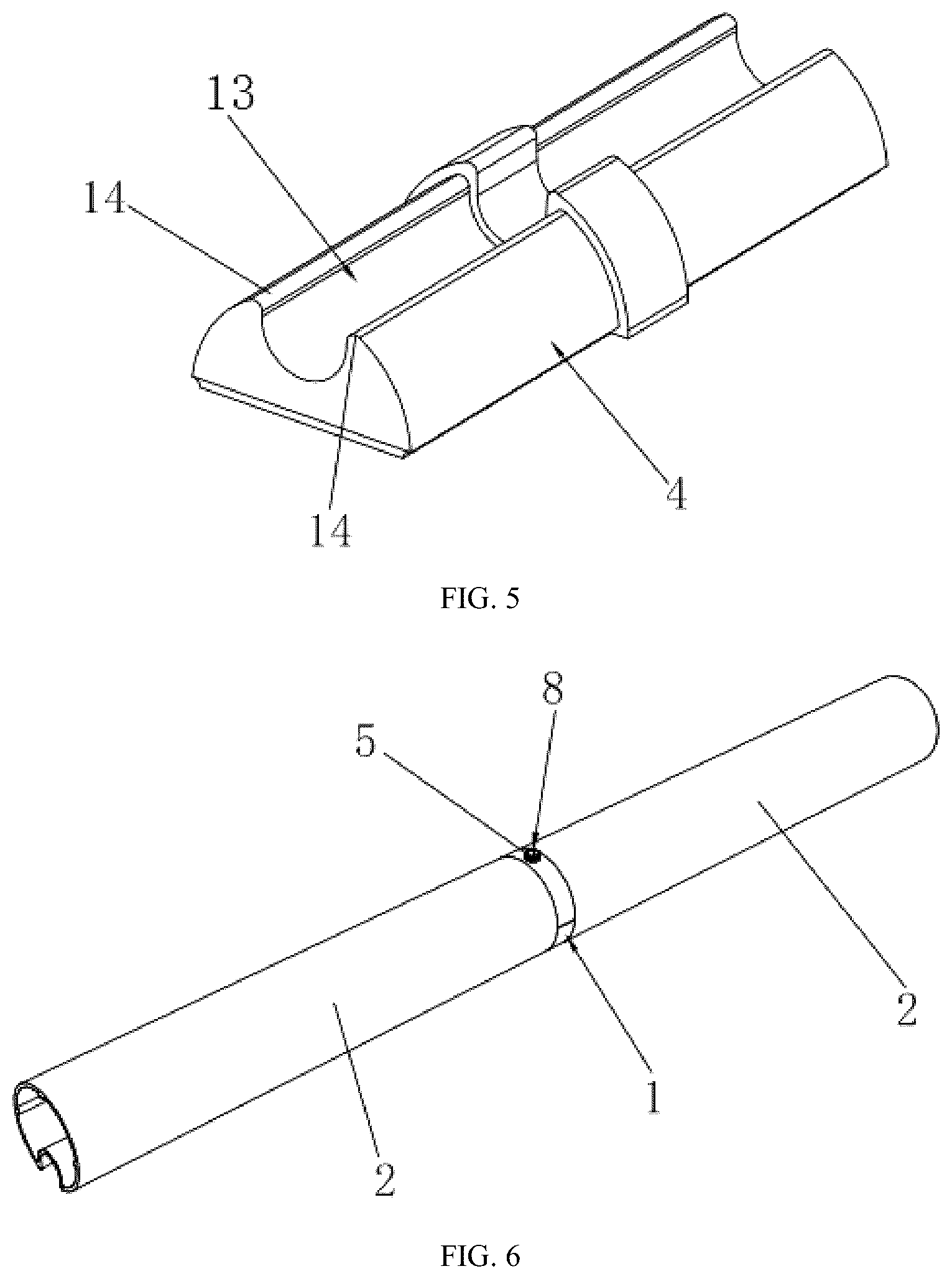 Patent US12320383 Figure 3 – Connector for curtain rods