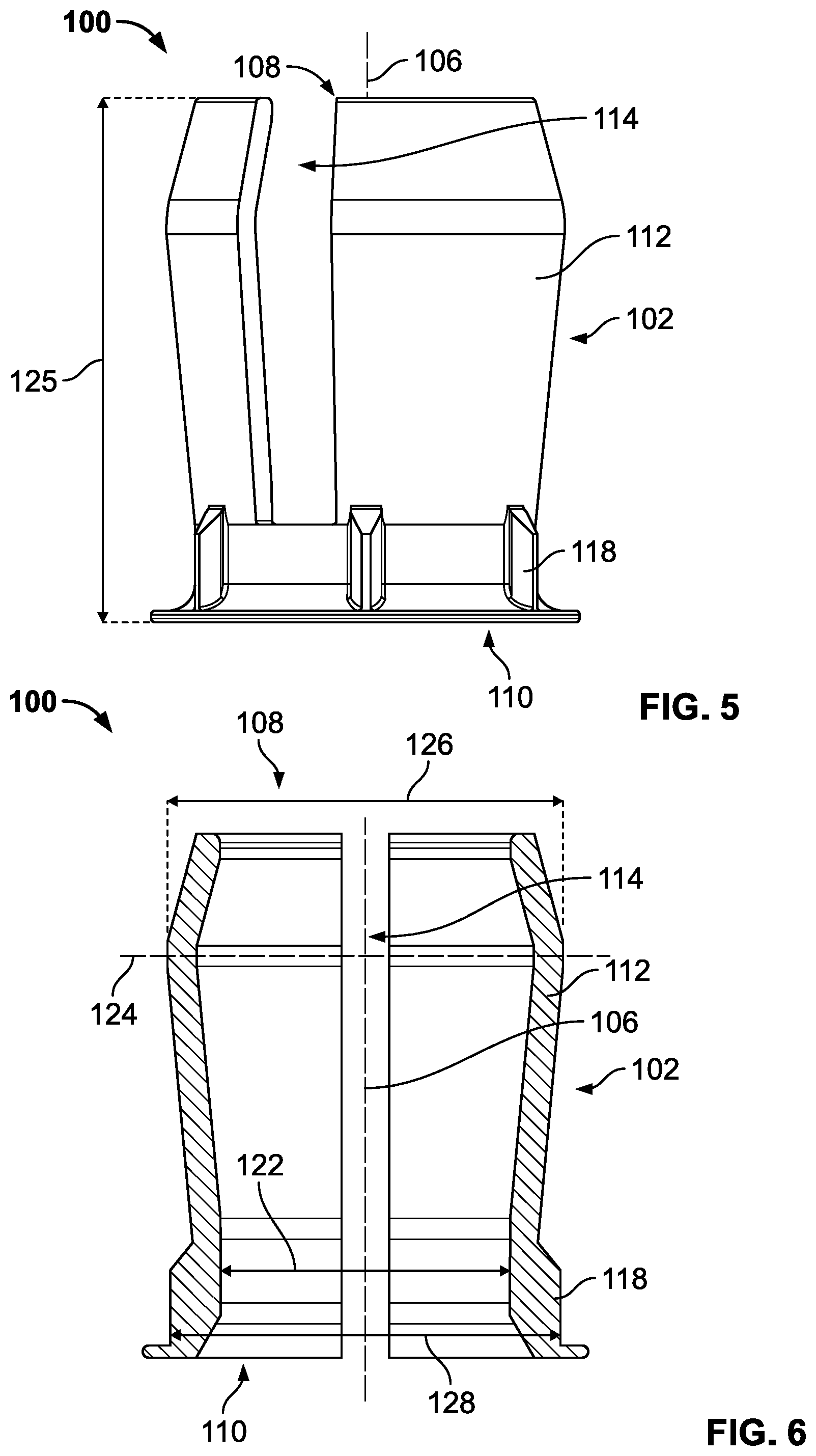 Patent US12320385 Figure 4 – Axially compressible bearing