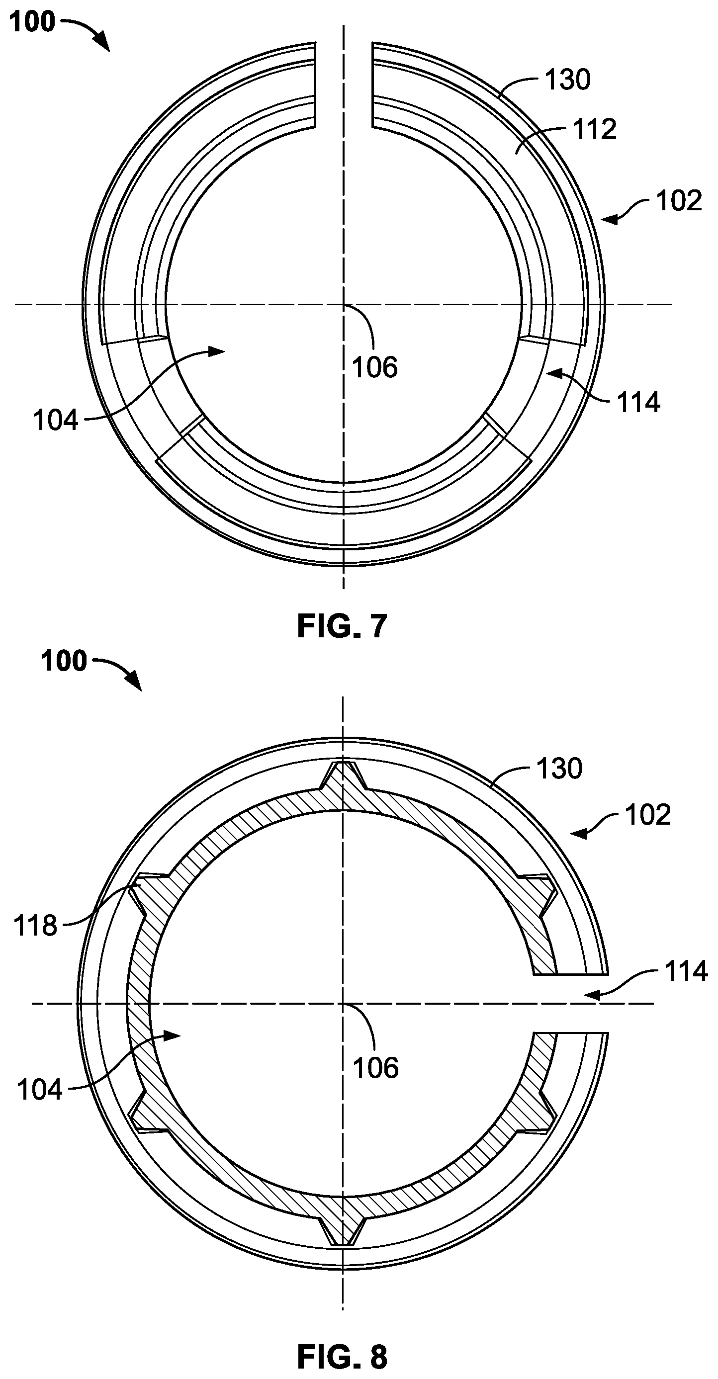 Patent US12320385 Figure 5 – Axially compressible bearing