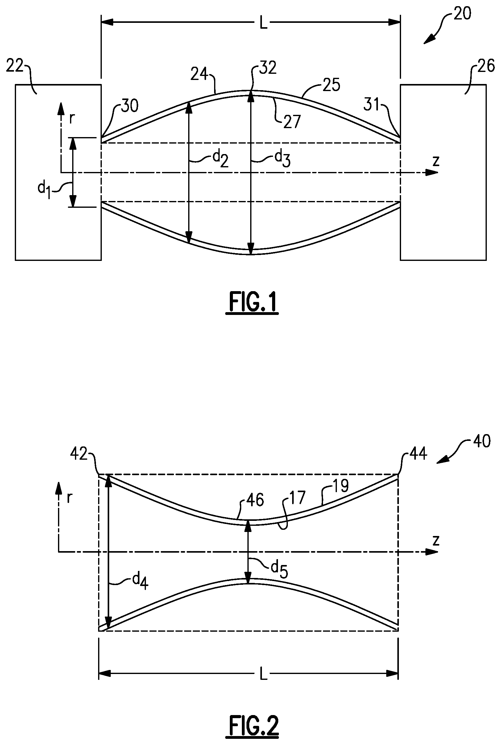 Patent US12320387 Figure 1 – Drive shaft with non-cylindrical shape