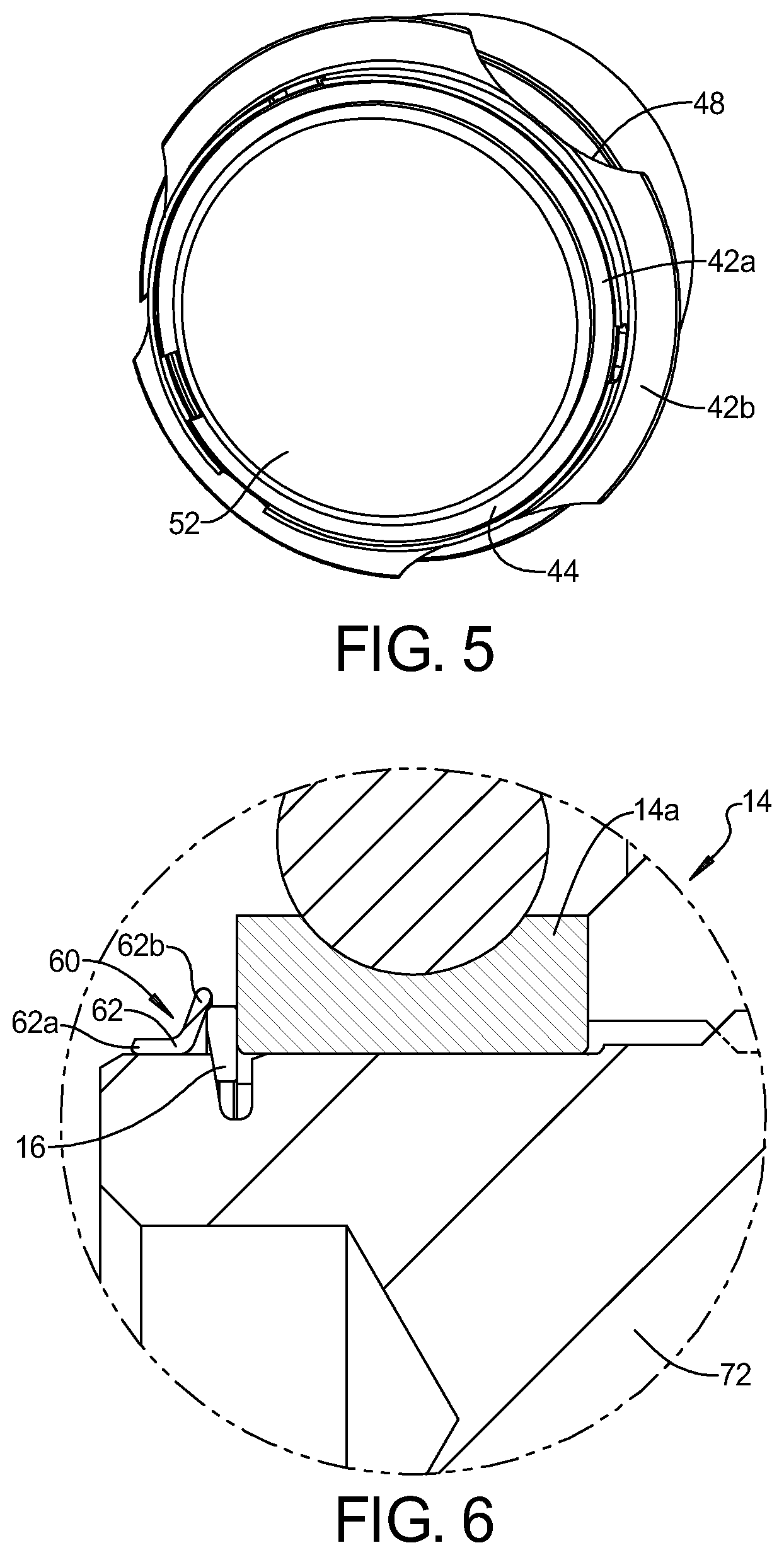 Patent US12320391 Figure 3 – External snap ring retainer