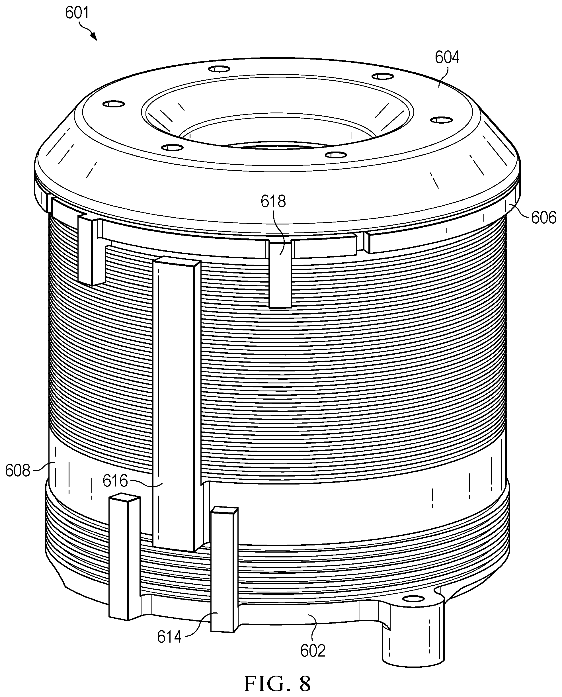 Patent US12320392 Figure 8 – Clutched centrifugal force bearing
