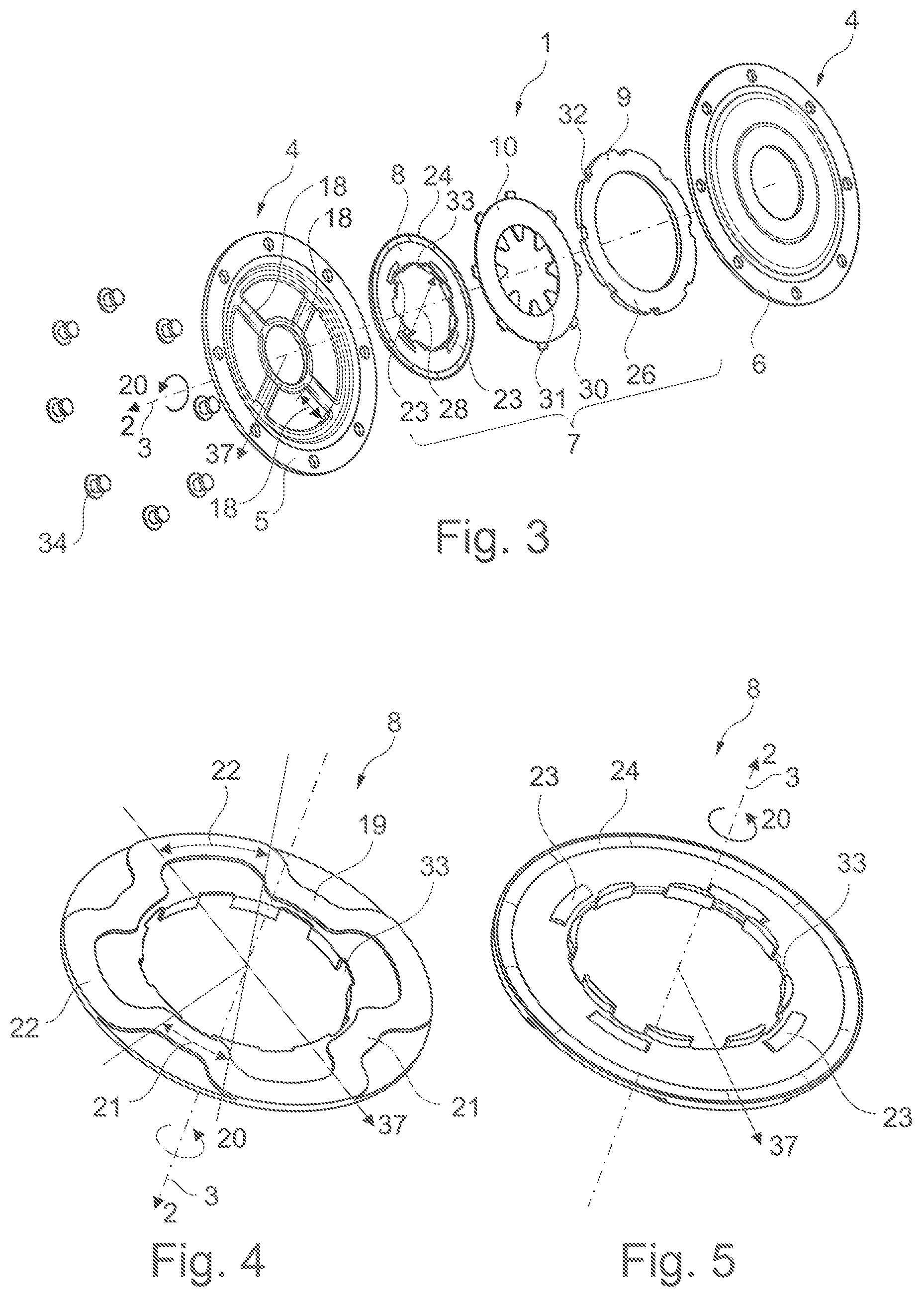 Patent US12320393 Figure 2 – Torsional vibration damper comprising a friction device