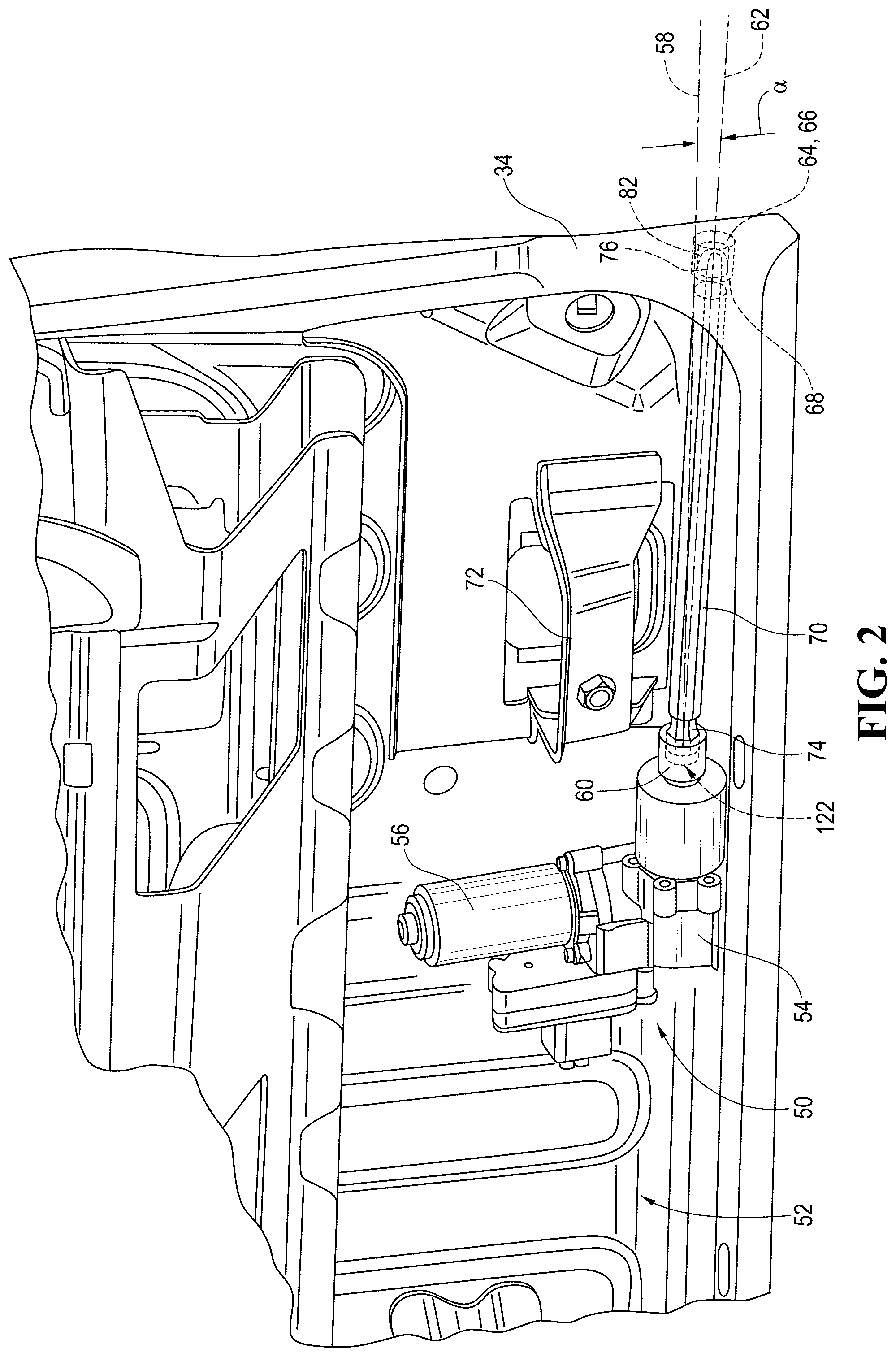 Patent US12320394 Figure 2 – Power drive unit driveshaft with wobble connection
