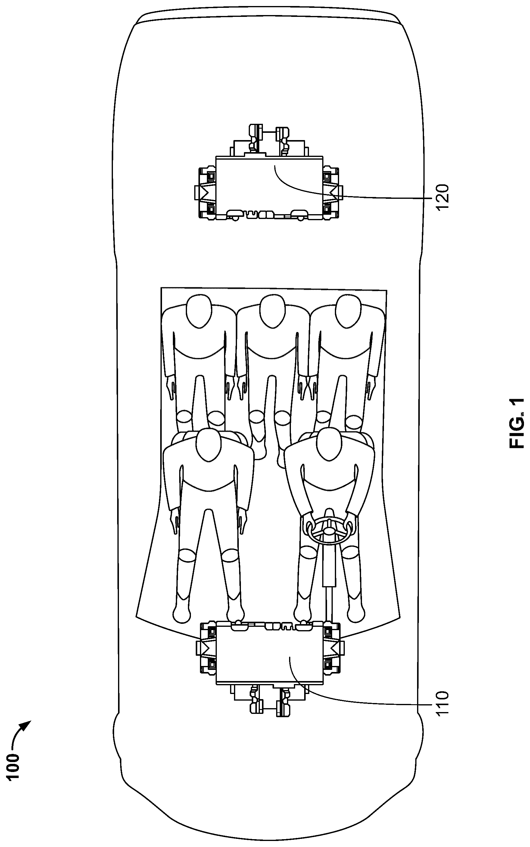 Patent US12320396 Figure 1 – Integrated disconnect for drive unit
