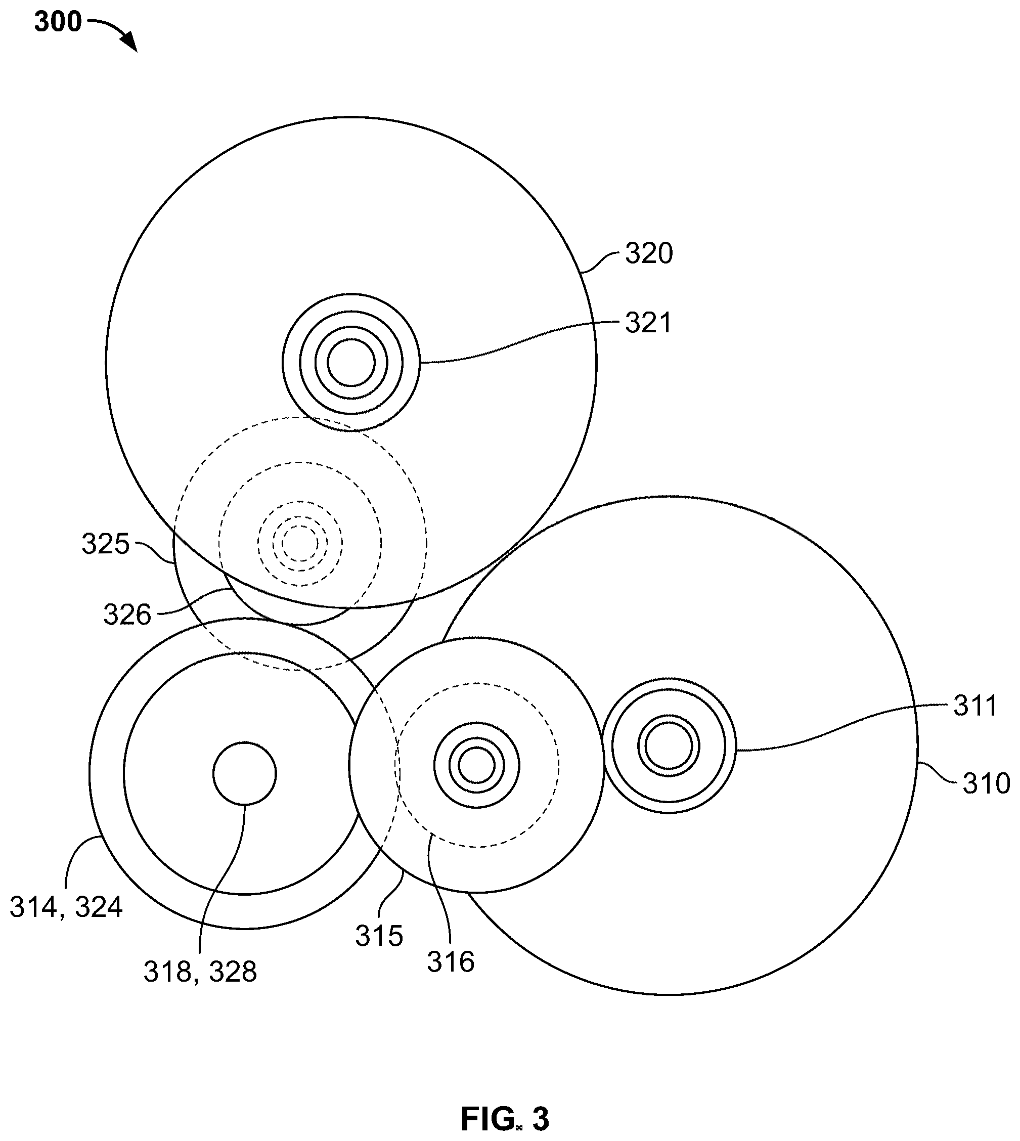 Patent US12320396 Figure 3 – Integrated disconnect for drive unit