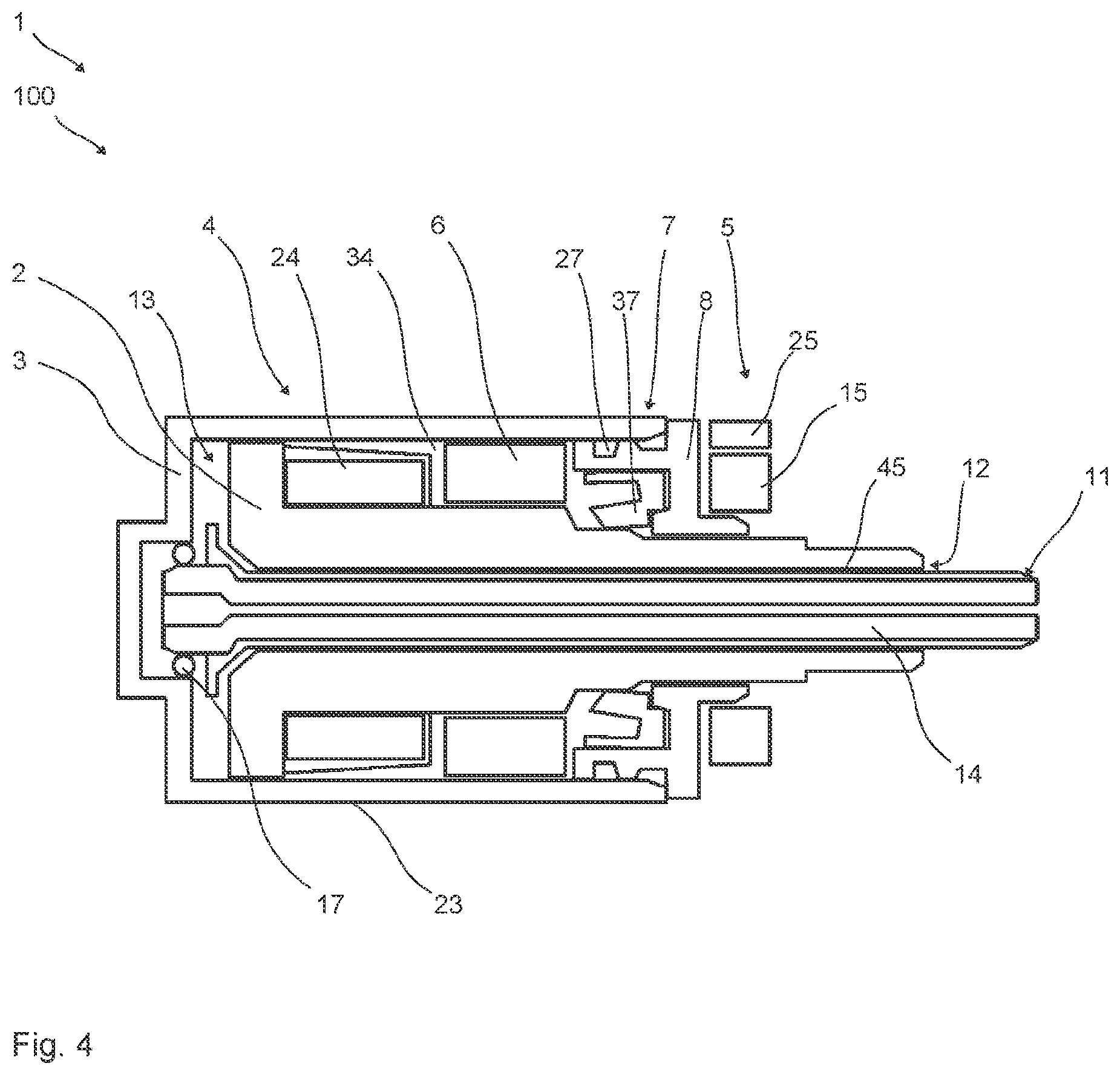 Patent US12320397 Figure 4 – Magnetorheological braking device, in particular operating apparatus