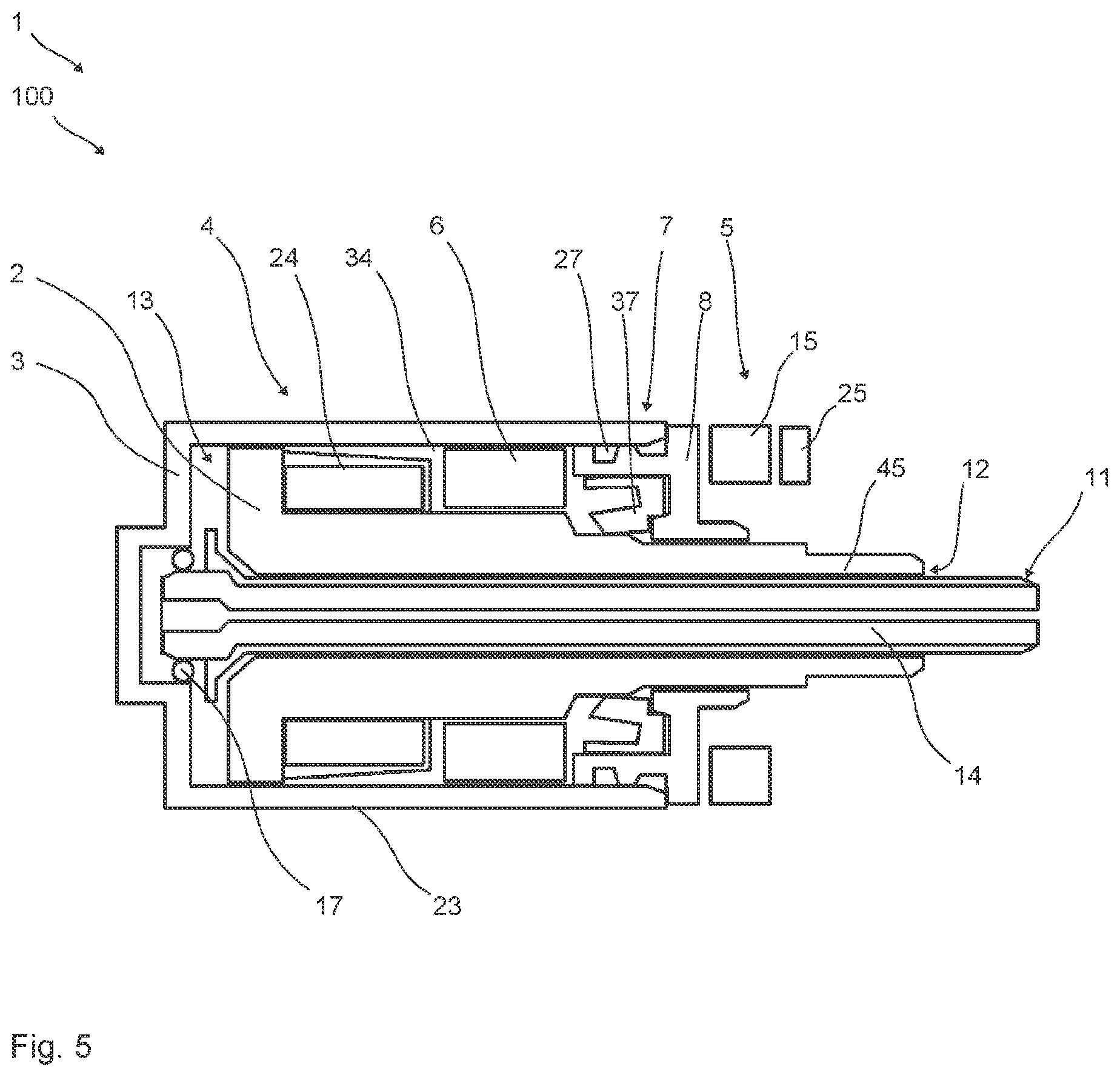 Patent US12320397 Figure 5 – Magnetorheological braking device, in particular operating apparatus