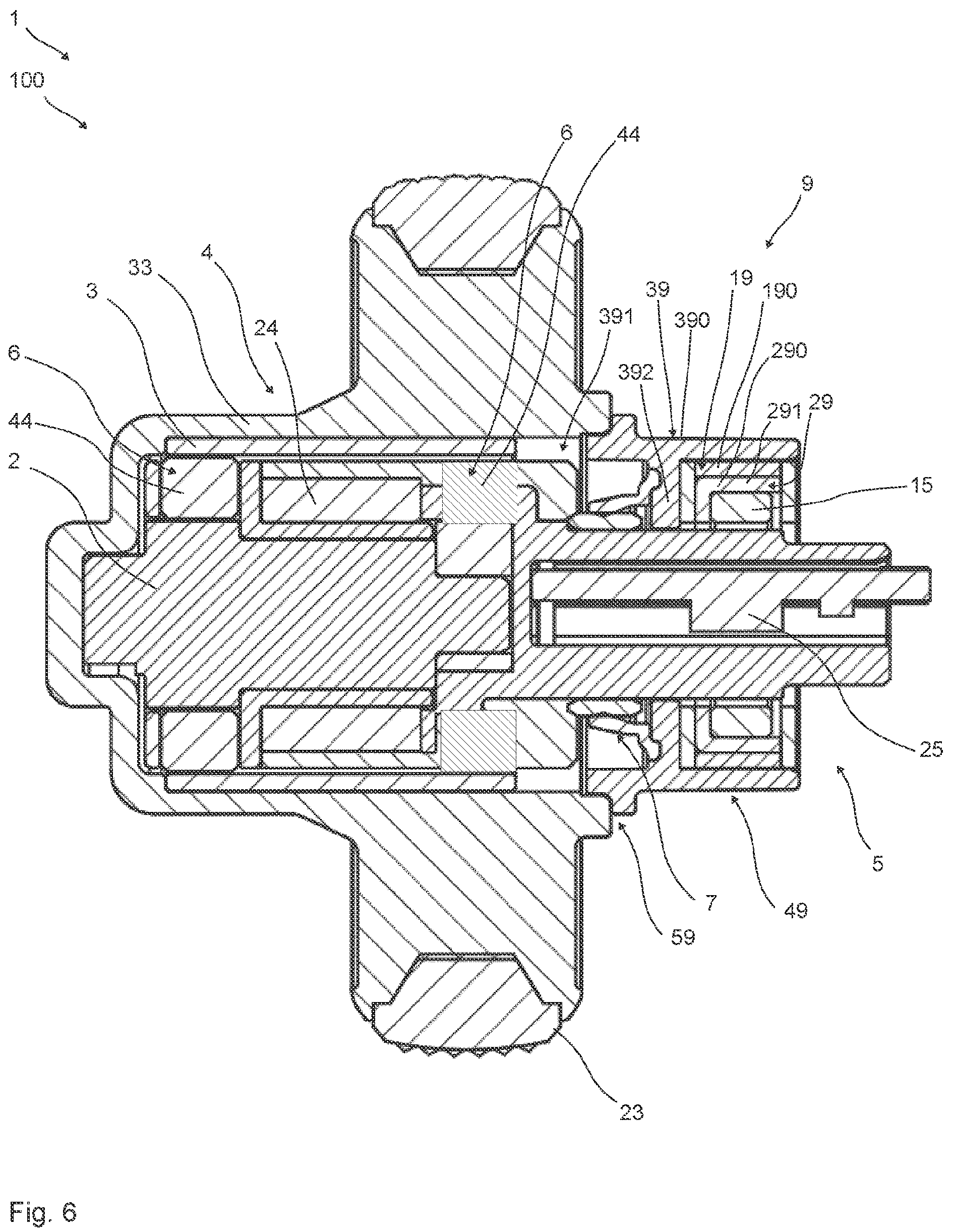 Patent US12320397 Figure 6 – Magnetorheological braking device, in particular operating apparatus