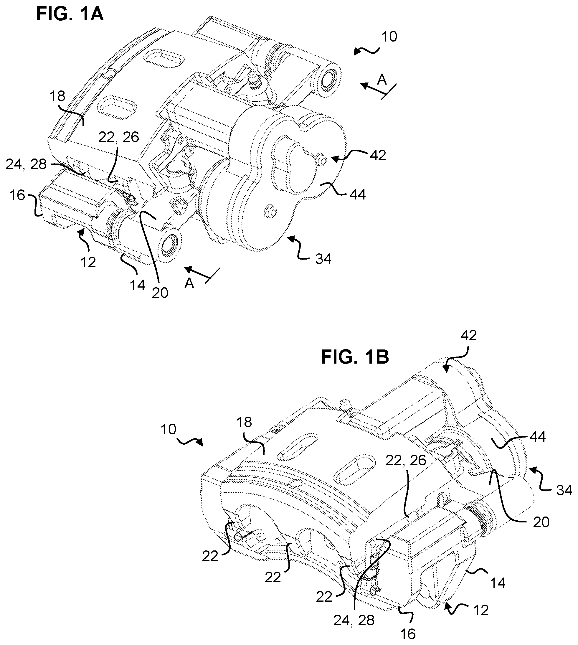 Patent US12320398 Figure 1 – Brake system with torque limiter assembly