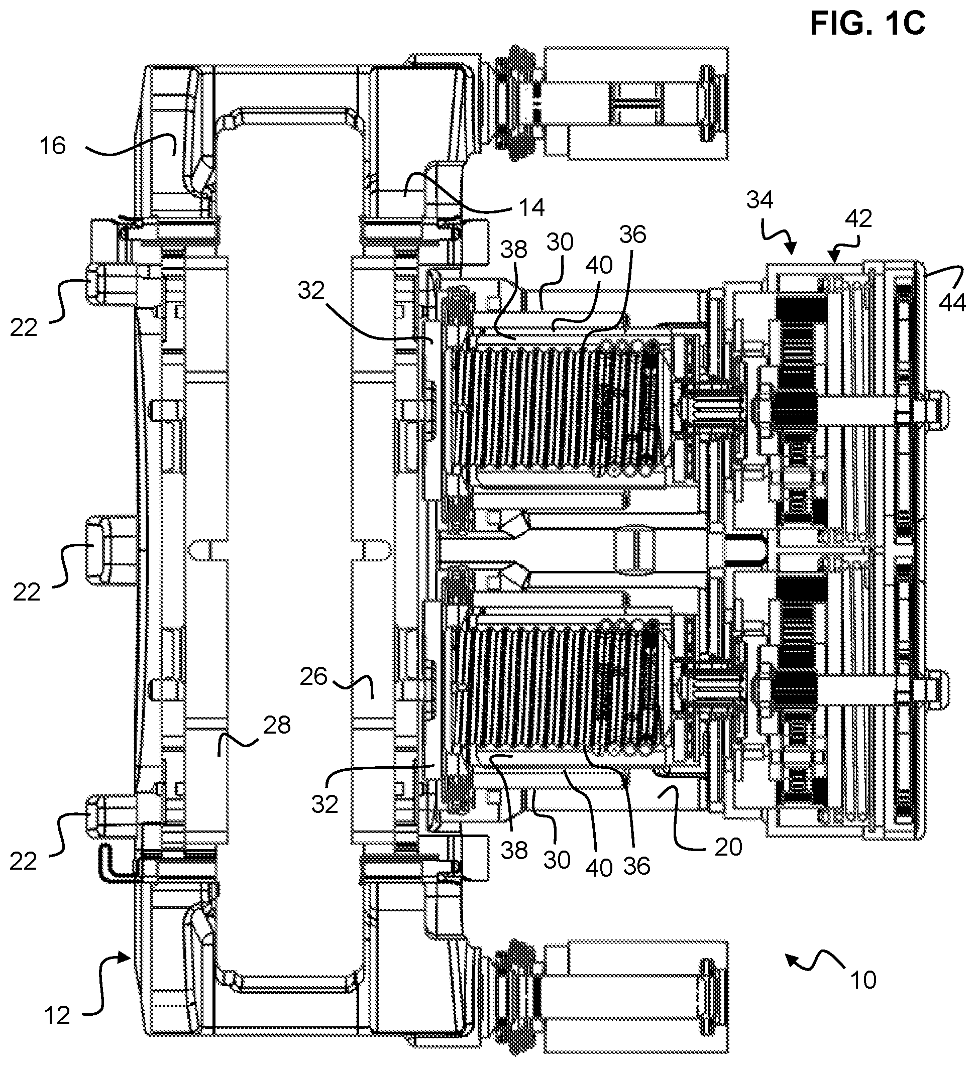Patent US12320398 Figure 2 – Brake system with torque limiter assembly