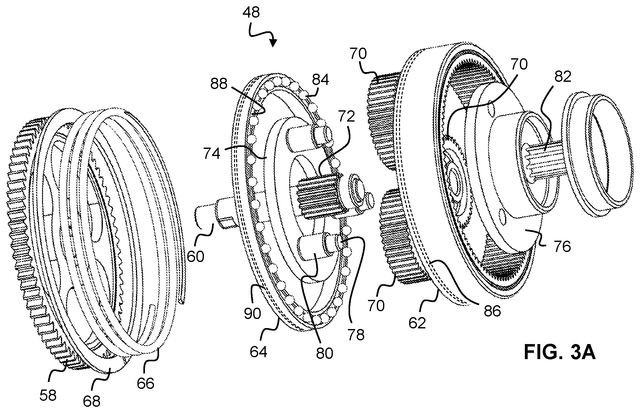 Patent US12320398 Figure 4 – Brake system with torque limiter assembly