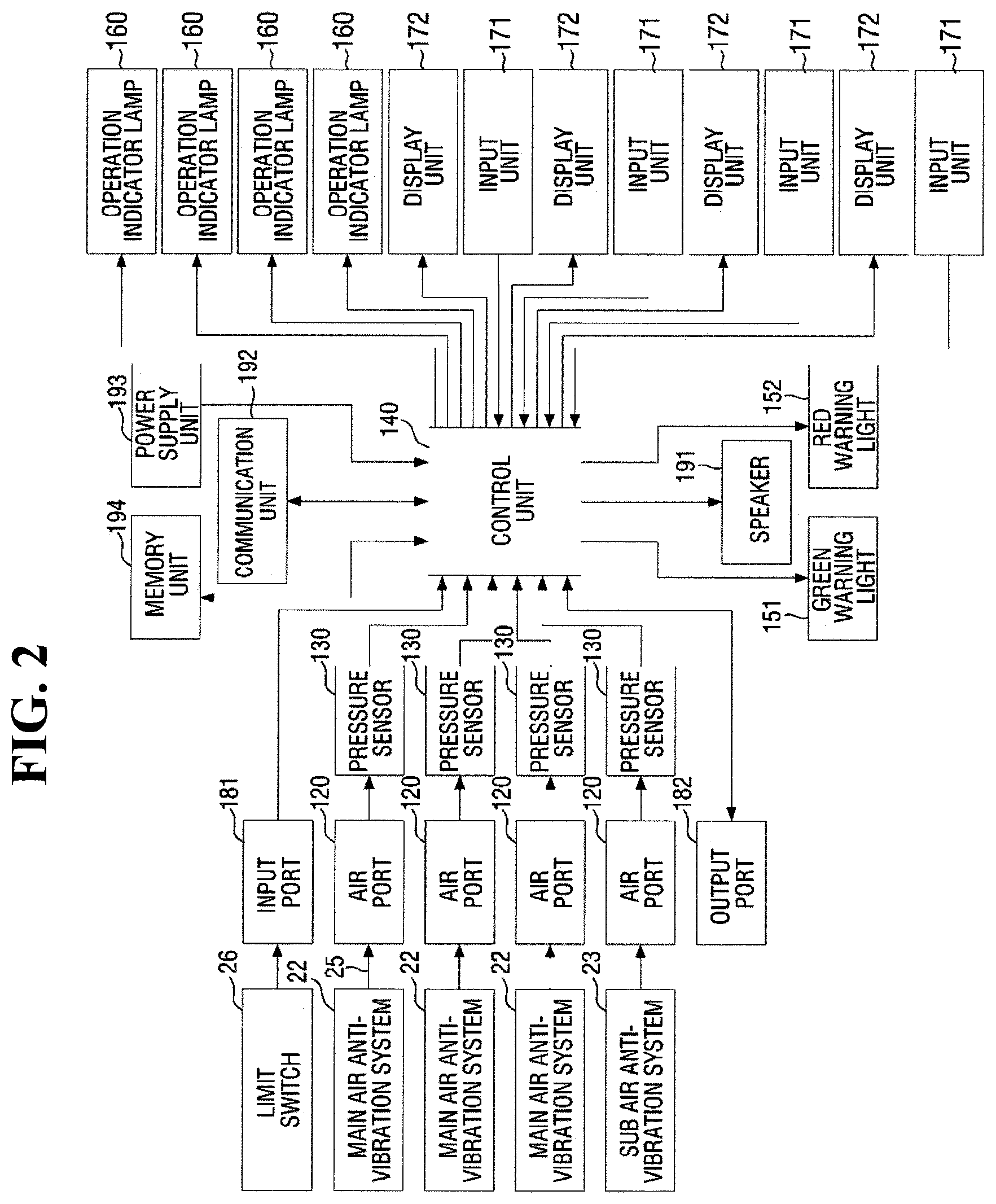 Patent US12320403 Figure 2 – System for monitoring vibration-isolated foundation