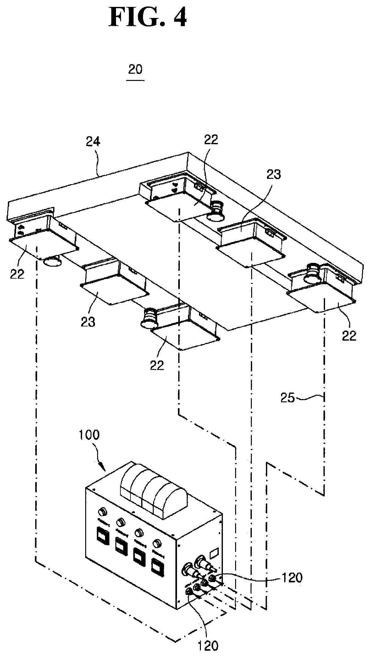 Patent US12320403 Figure 4 – System for monitoring vibration-isolated foundation