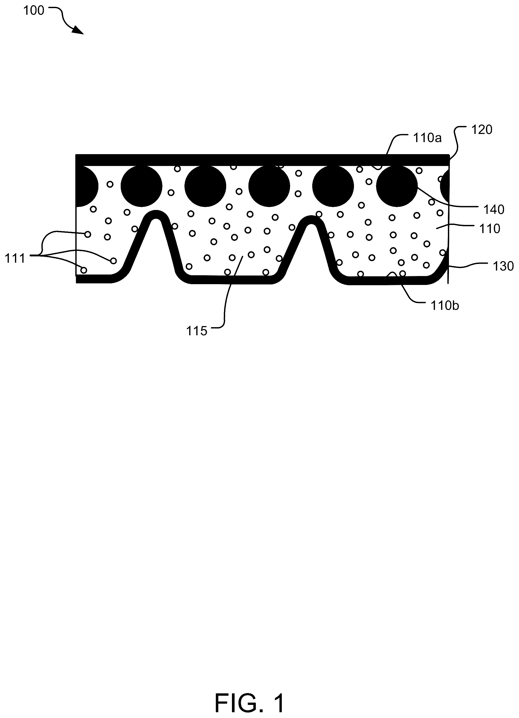 Patent US12320405 Figure 1 – Drive belts including foamed undercord layers and methods of manufacturing the same