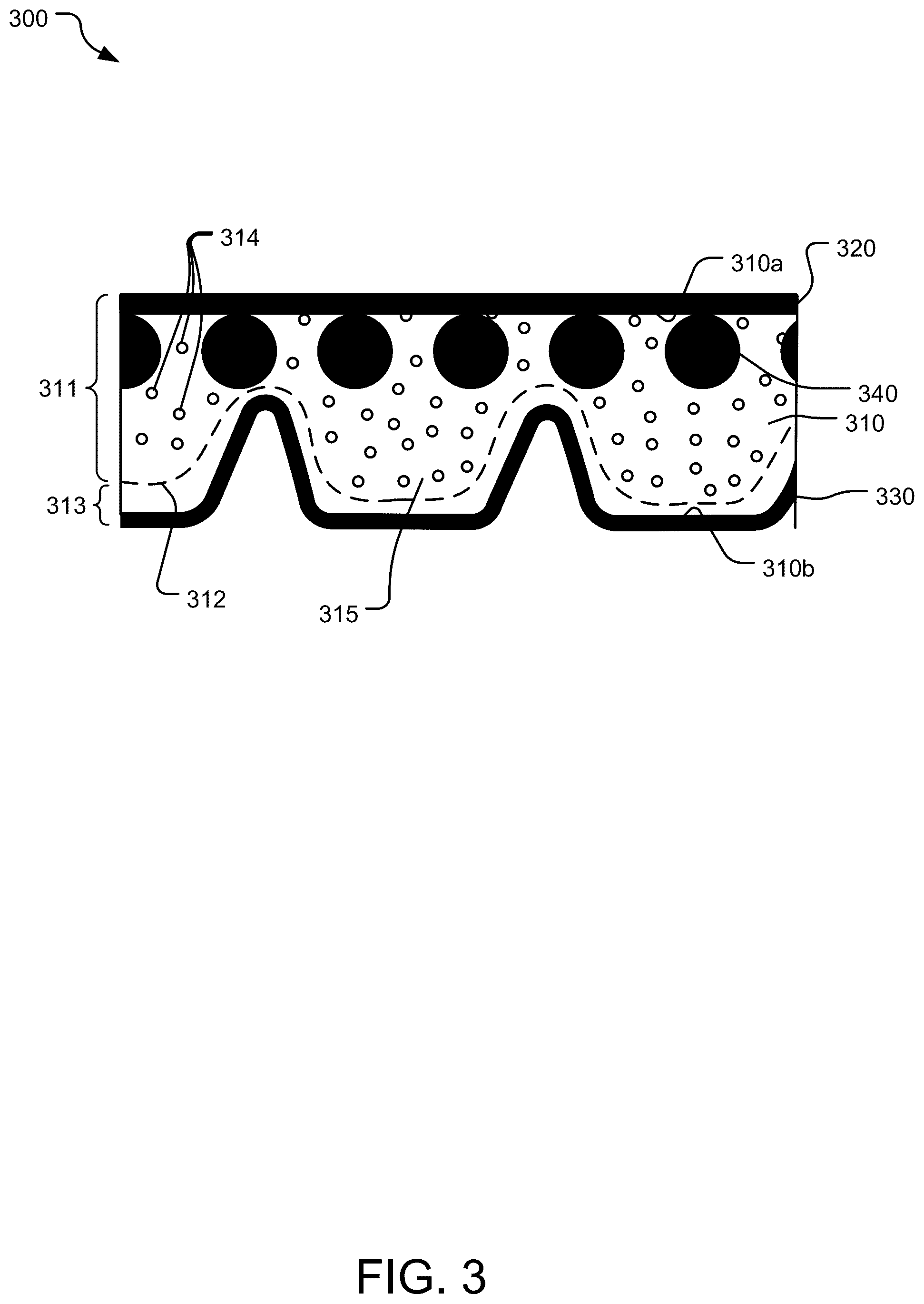 Patent US12320405 Figure 3 – Drive belts including foamed undercord layers and methods of manufacturing the same