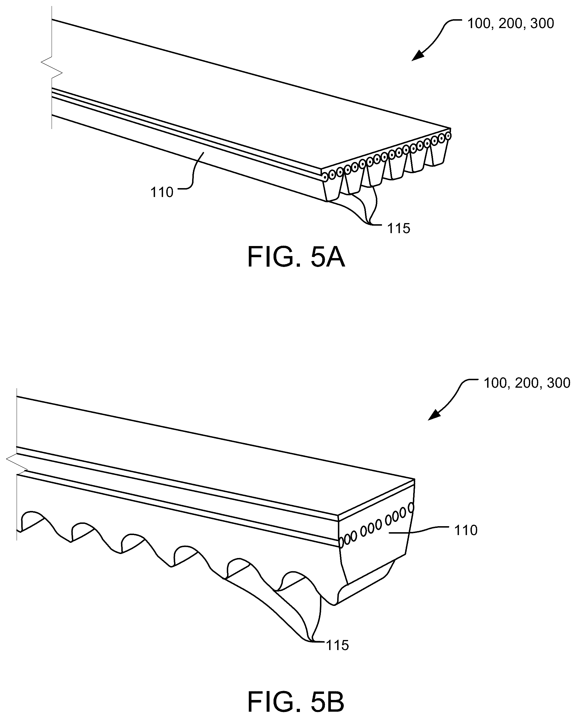Patent US12320405 Figure 5 – Drive belts including foamed undercord layers and methods of manufacturing the same