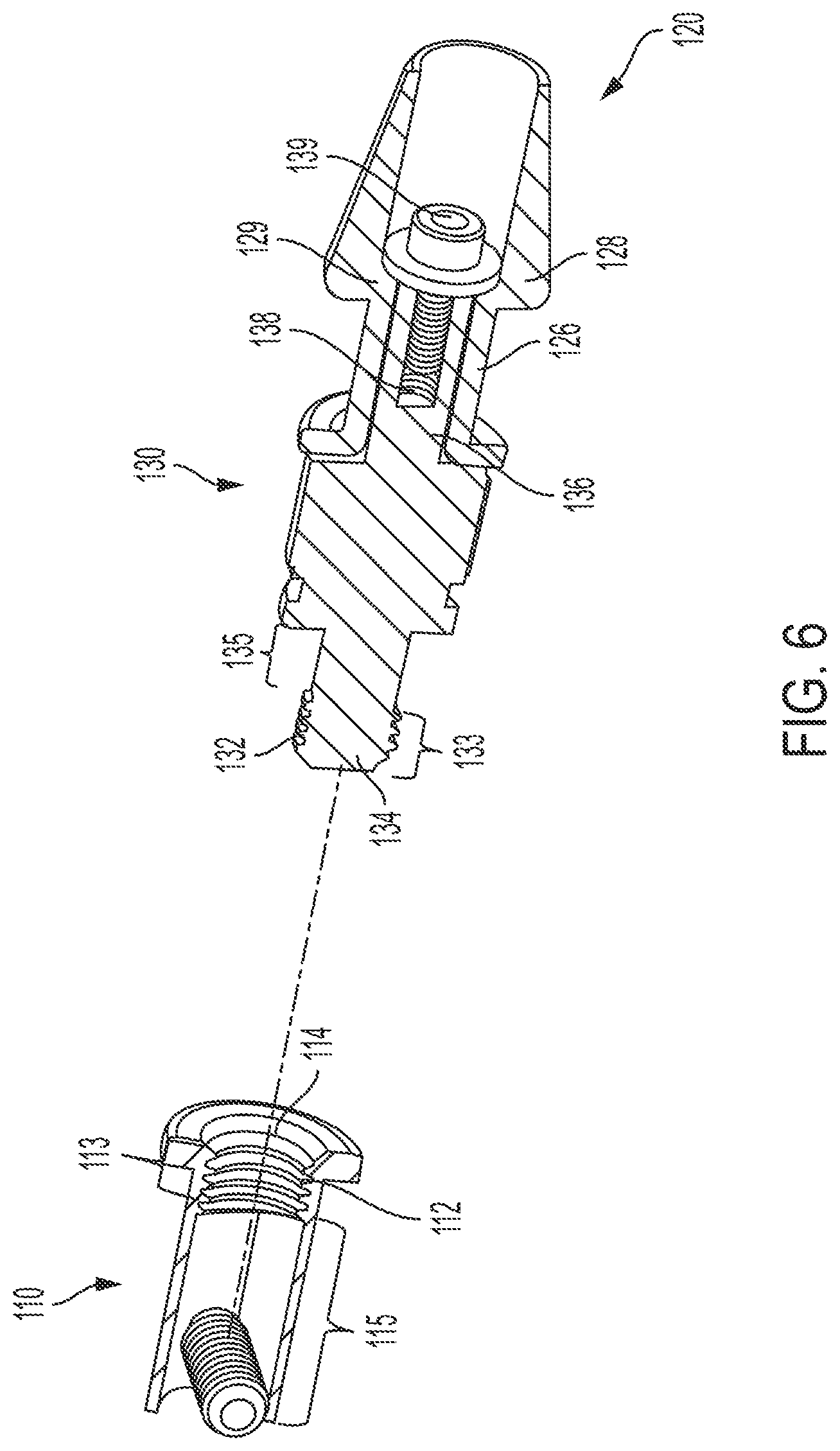 Patent US12320406 Figure 6 – Attachment mechanism between a base and a body secured or gripped object