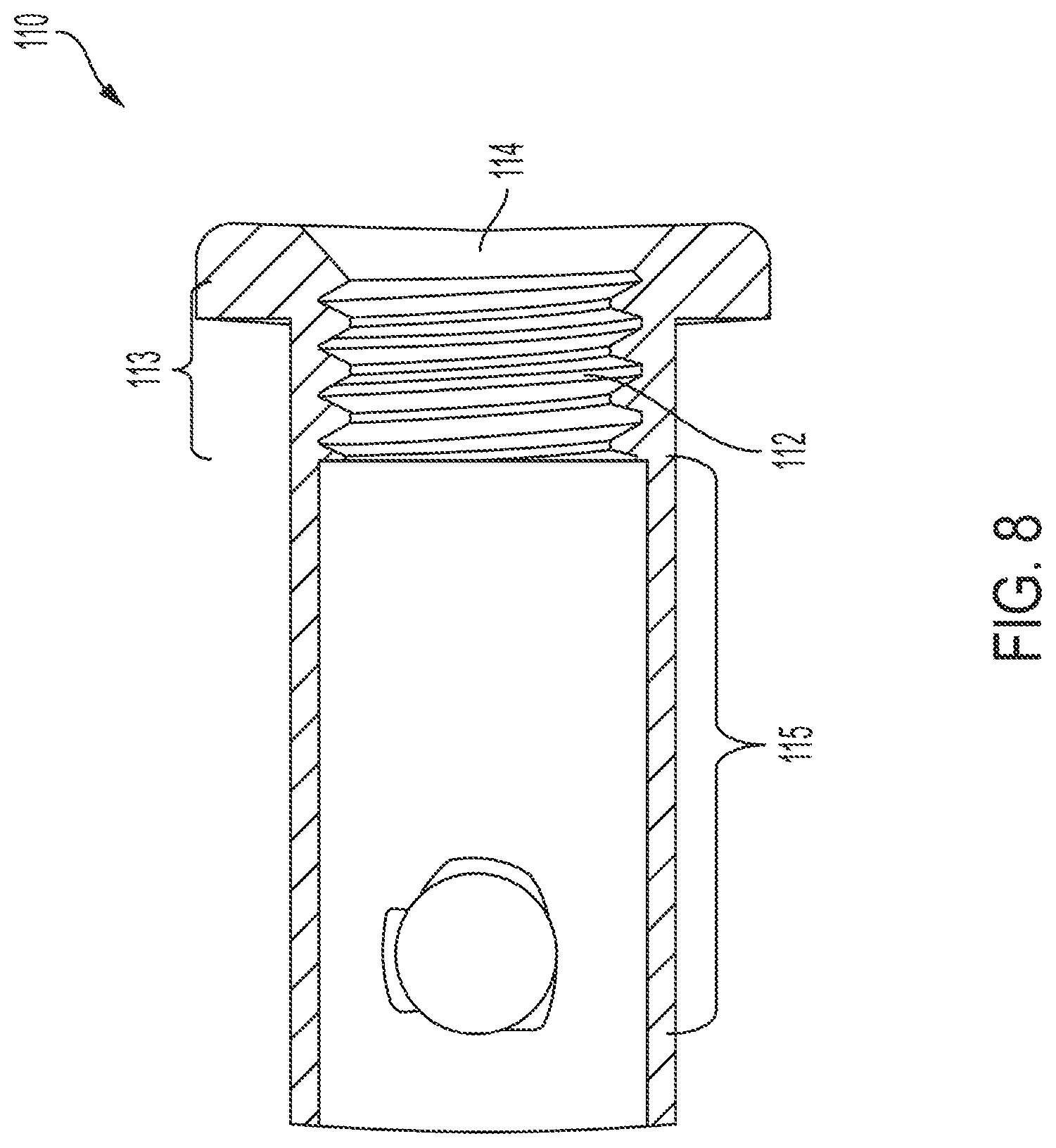Patent US12320406 Figure 8 – Attachment mechanism between a base and a body secured or gripped object