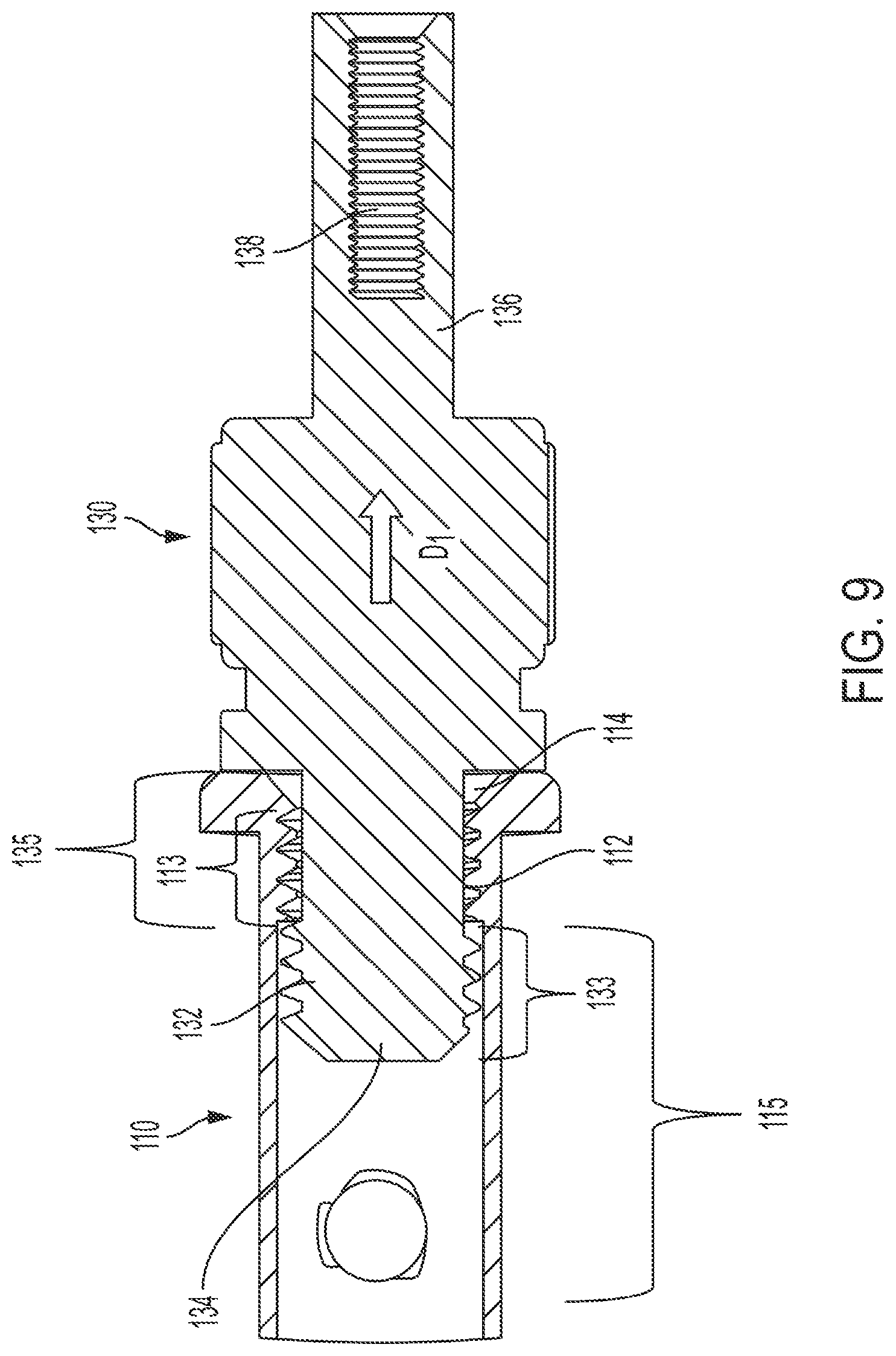 Patent US12320406 Figure 9 – Attachment mechanism between a base and a body secured or gripped object