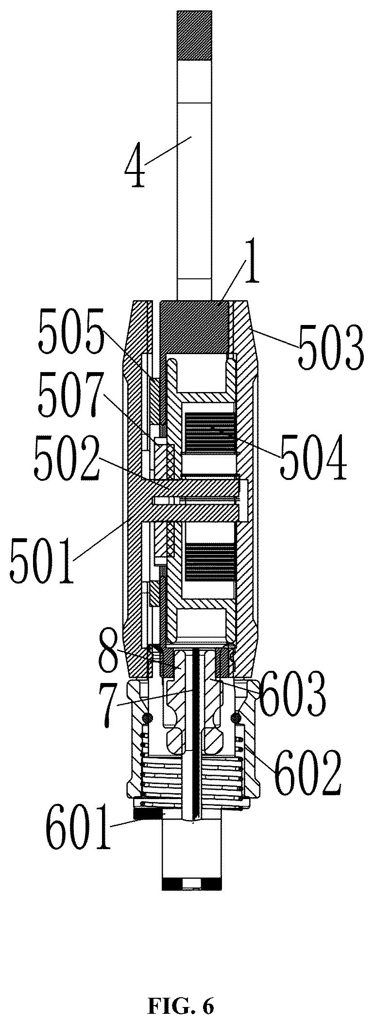 Patent US12320407 Figure 6 – Carabiner capable of adjusting length of harness