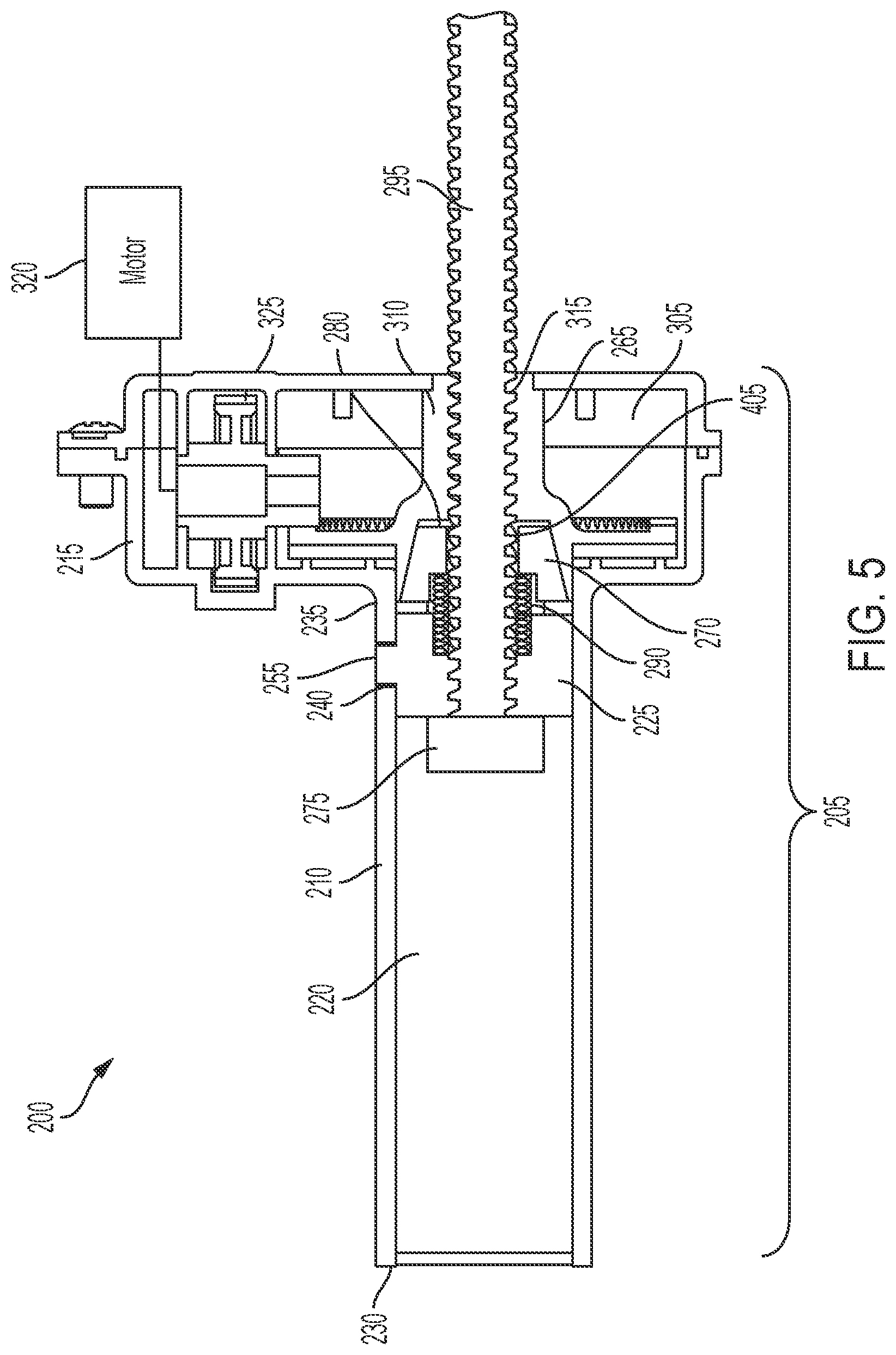 Patent US12320410 Figure 5 – Actuator mechanism