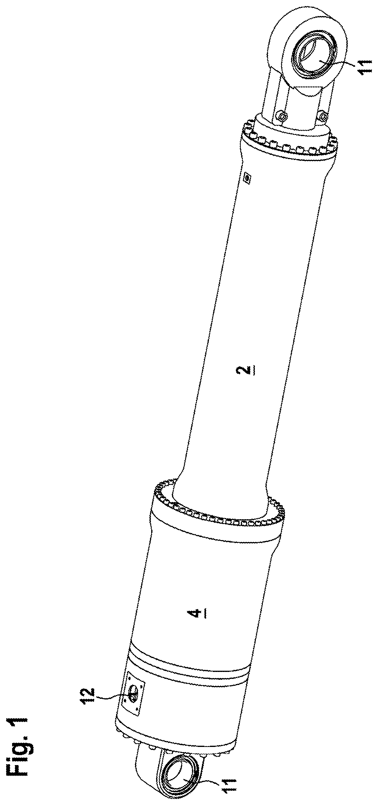Patent US12320411 Figure 1 – Electromechanical linear actuator with hollow shaft motor