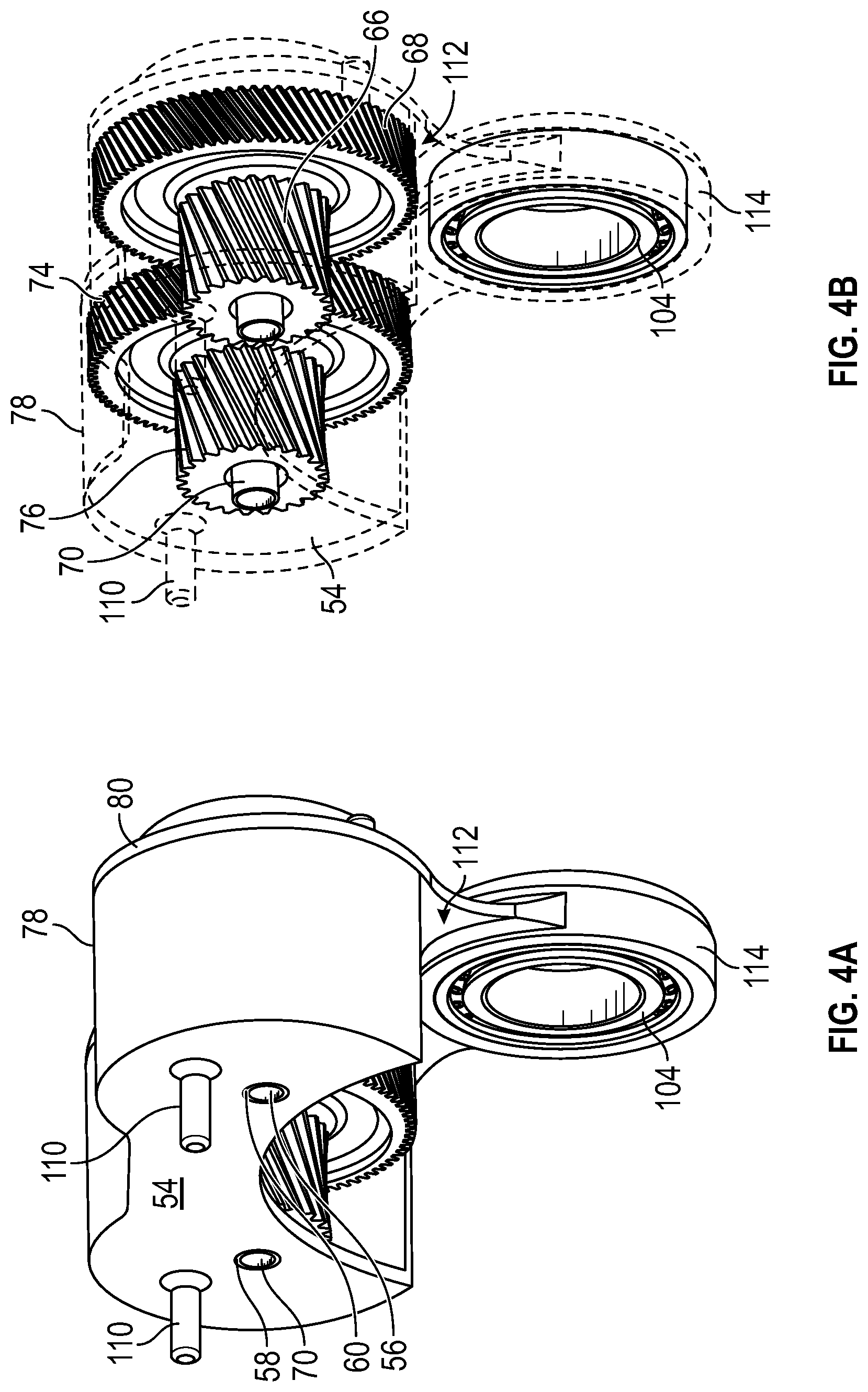 Patent US12320415 Figure 5 – Multi-axis gear piloting carrier for electric drive unit