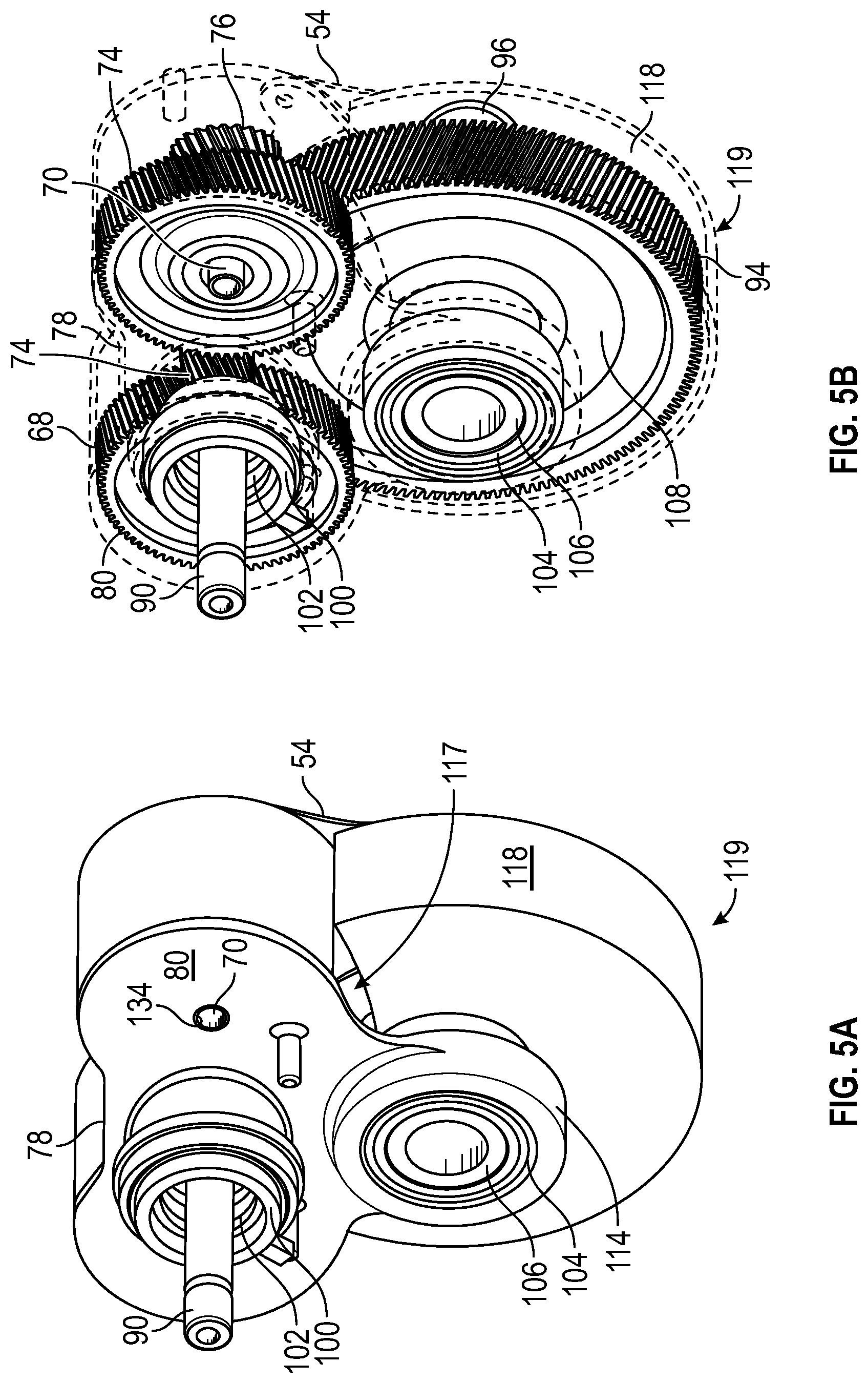 Patent US12320415 Figure 7 – Multi-axis gear piloting carrier for electric drive unit