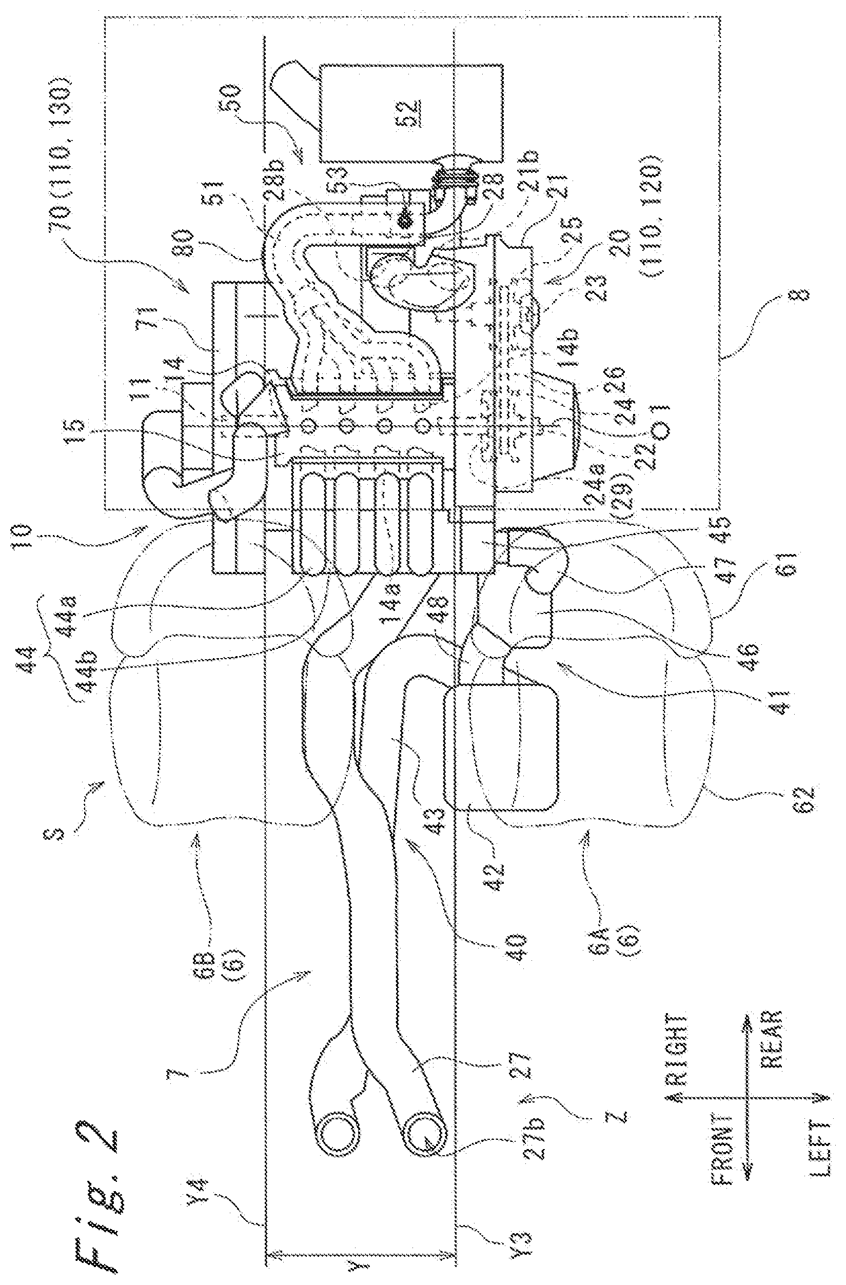 Patent US12320416 Figure 2 – Utility vehicle