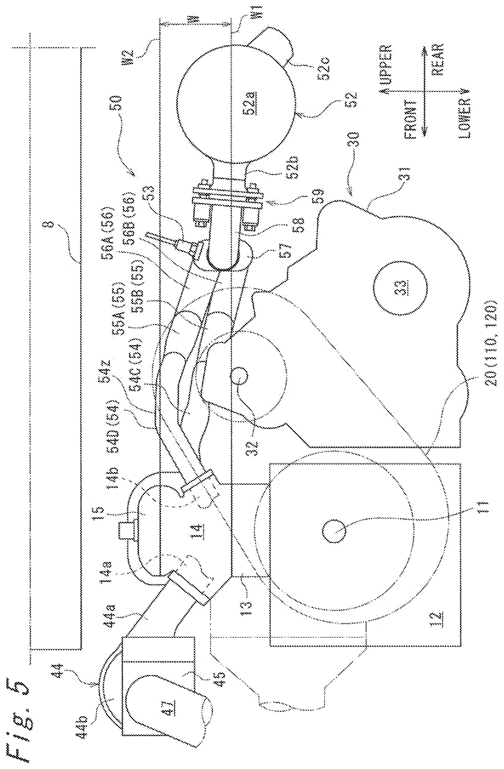 Patent US12320416 Figure 5 – Utility vehicle
