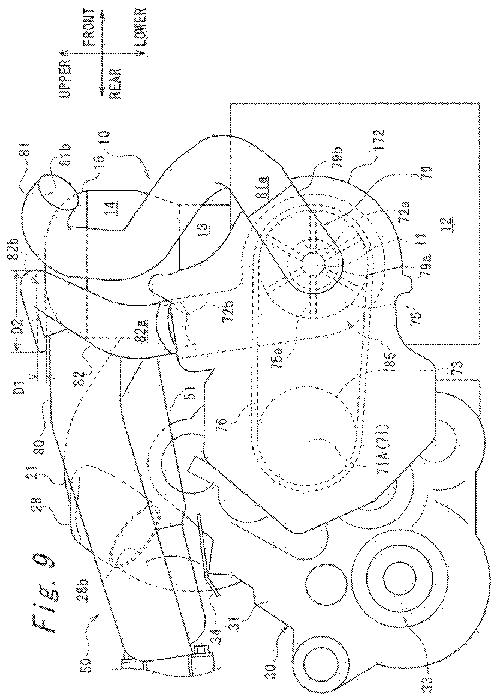 Patent US12320416 Figure 8 – Utility vehicle