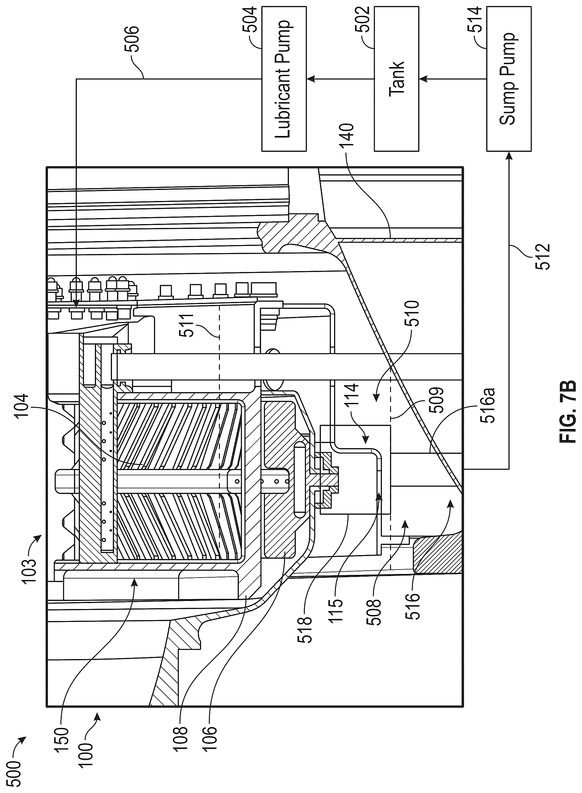 Patent US12320418 Figure 10 – Gearbox assembly with lubricant extraction volume ratio