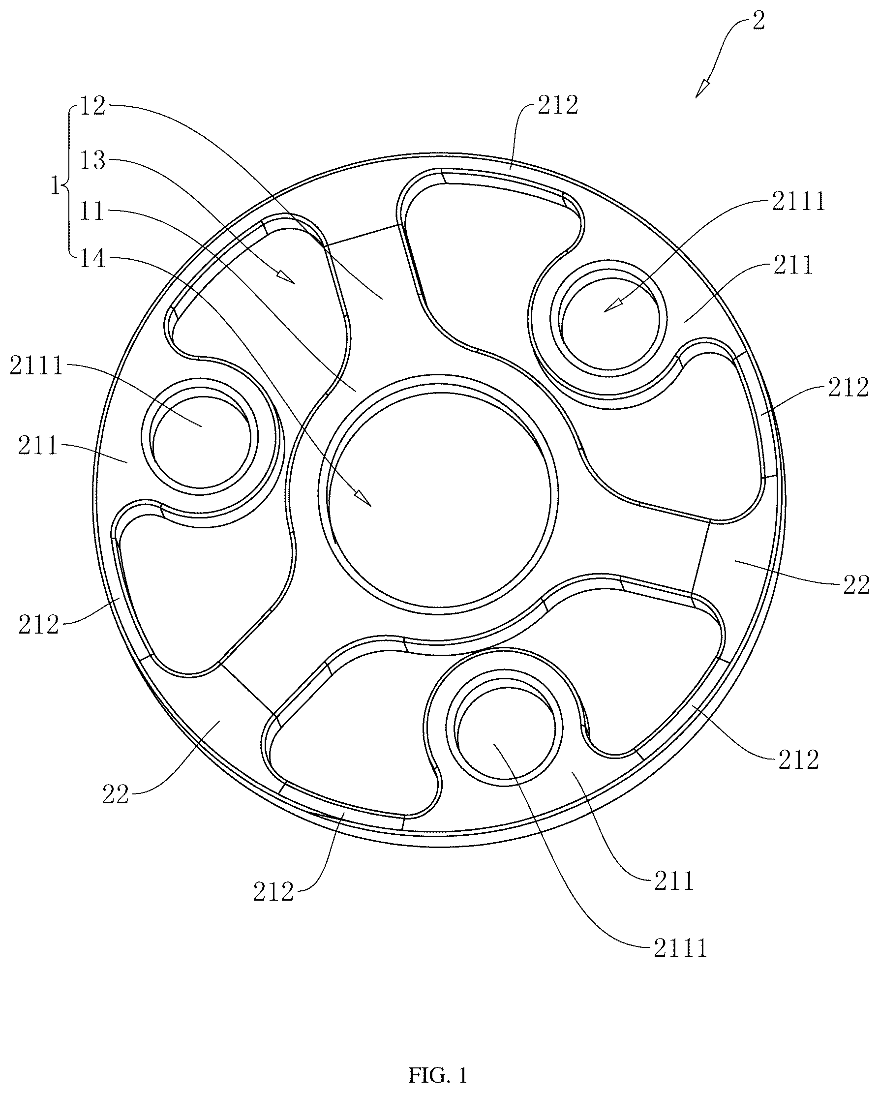 Patent US12320419 — Elastic buffering planet carrier and speed reducer — Figure 1