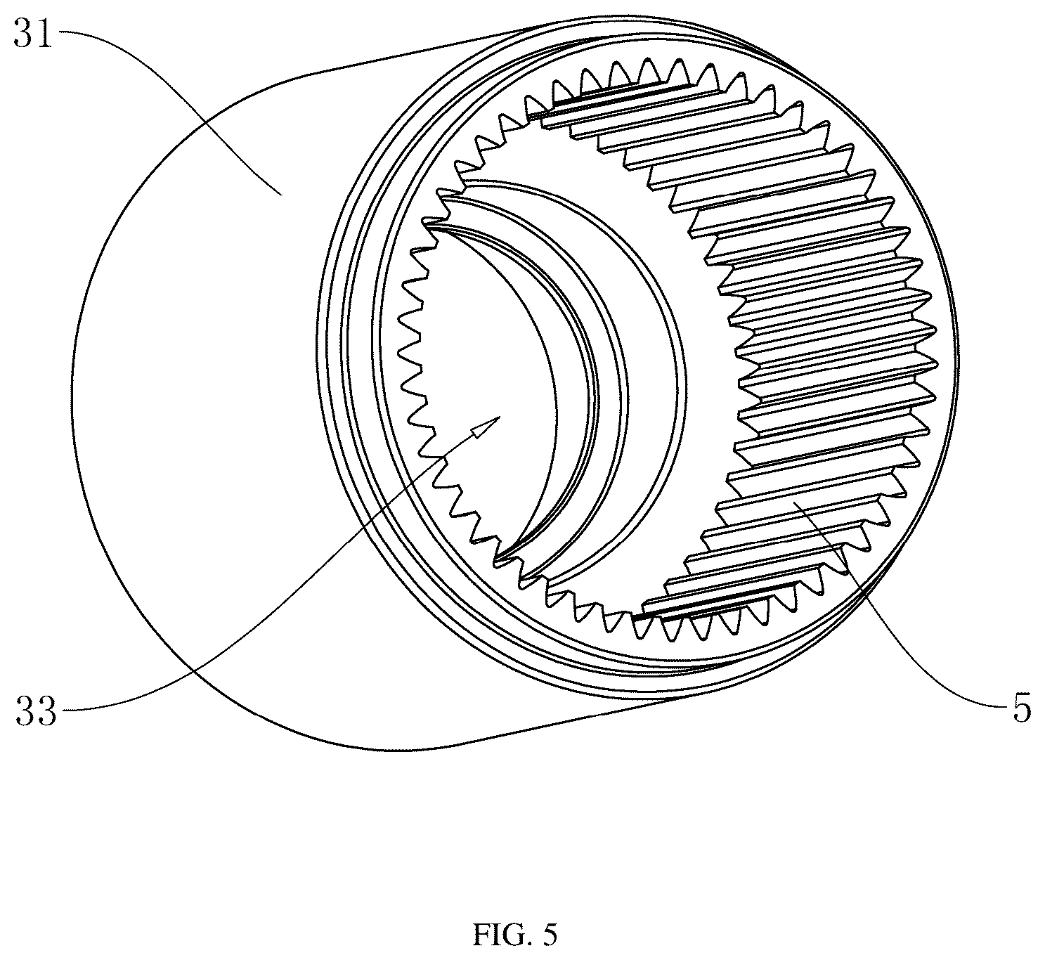 Patent US12320419 Figure 5 – Elastic buffering planet carrier and speed reducer