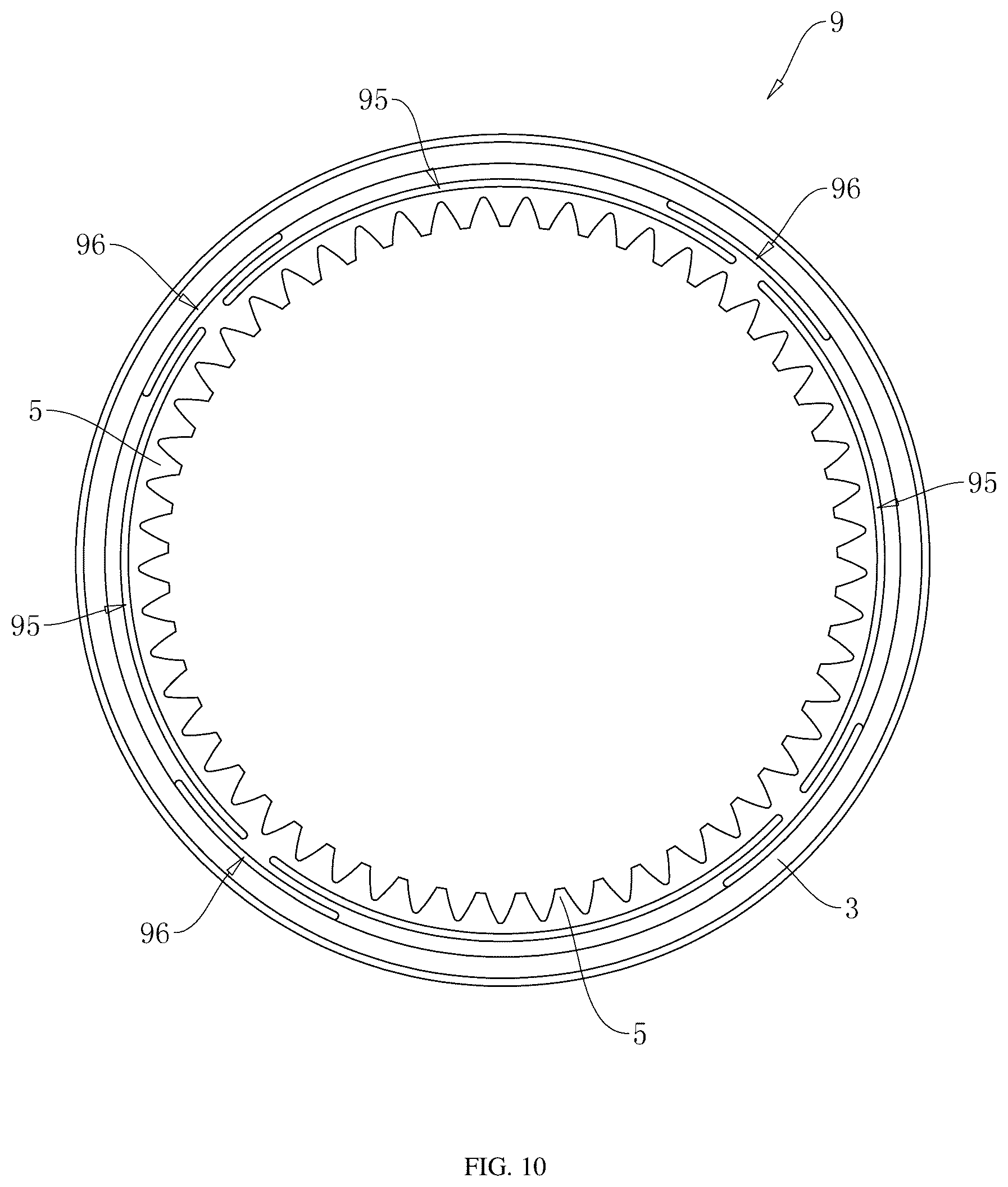 Patent US12320419 Figure 10 – Elastic buffering planet carrier and speed reducer