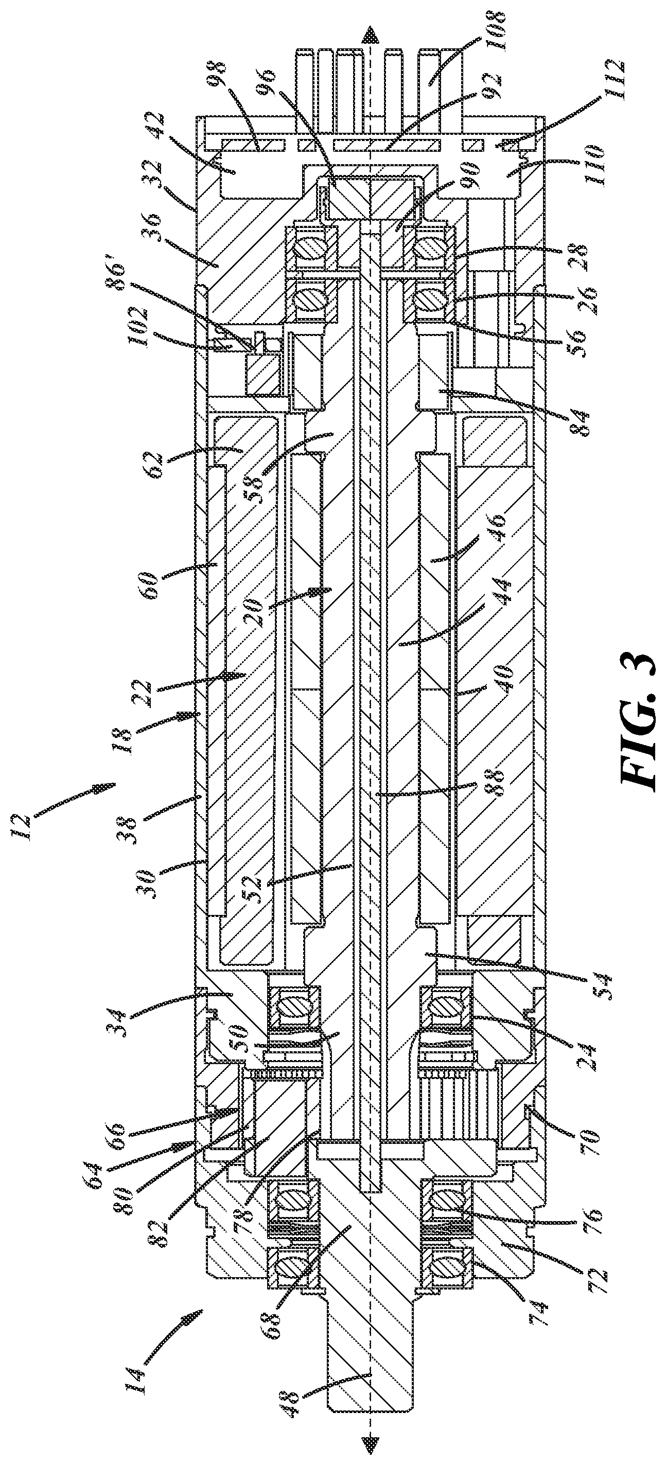Patent US12320420 Figure 3 – Gear motor with gearhead output shaft position feedback system