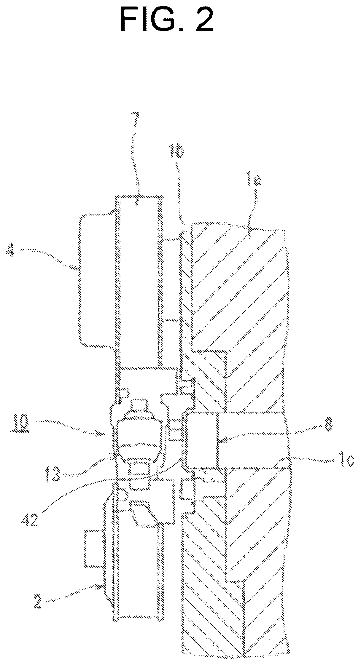 Patent US12320423 Figure 2 – Attachment structure of auto tensioner