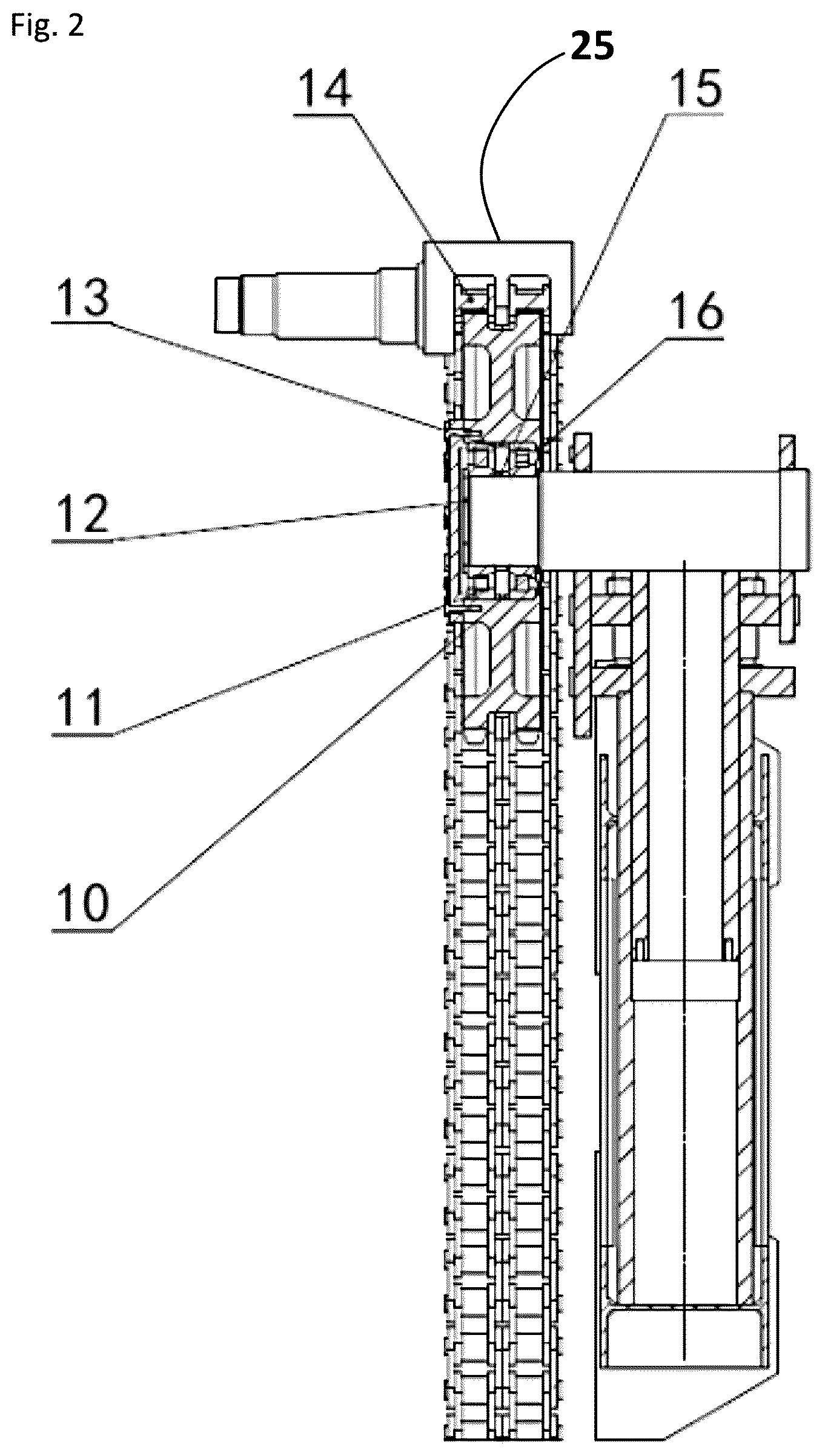 Patent US12320424 Figure 2 – Lifting mechanism for belt type pumping unit