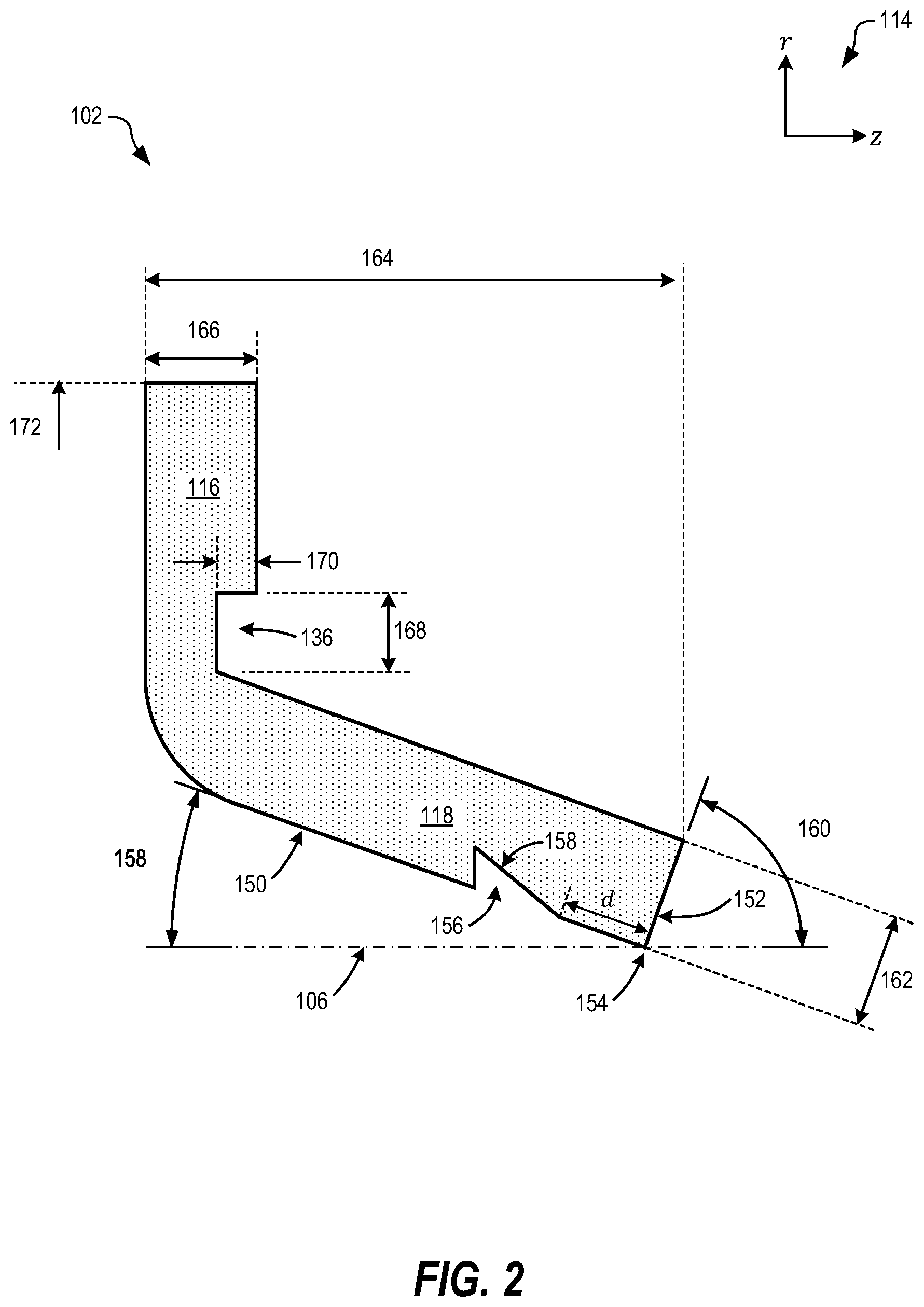 Patent US12320427 Figure 2 – Hydrodynamic sealing element for a radial shaft seal