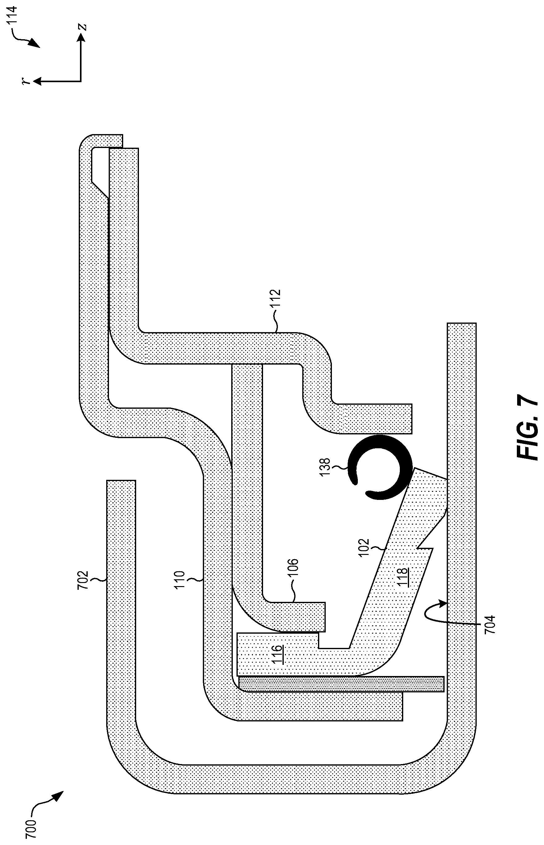 Patent US12320427 Figure 6 – Hydrodynamic sealing element for a radial shaft seal