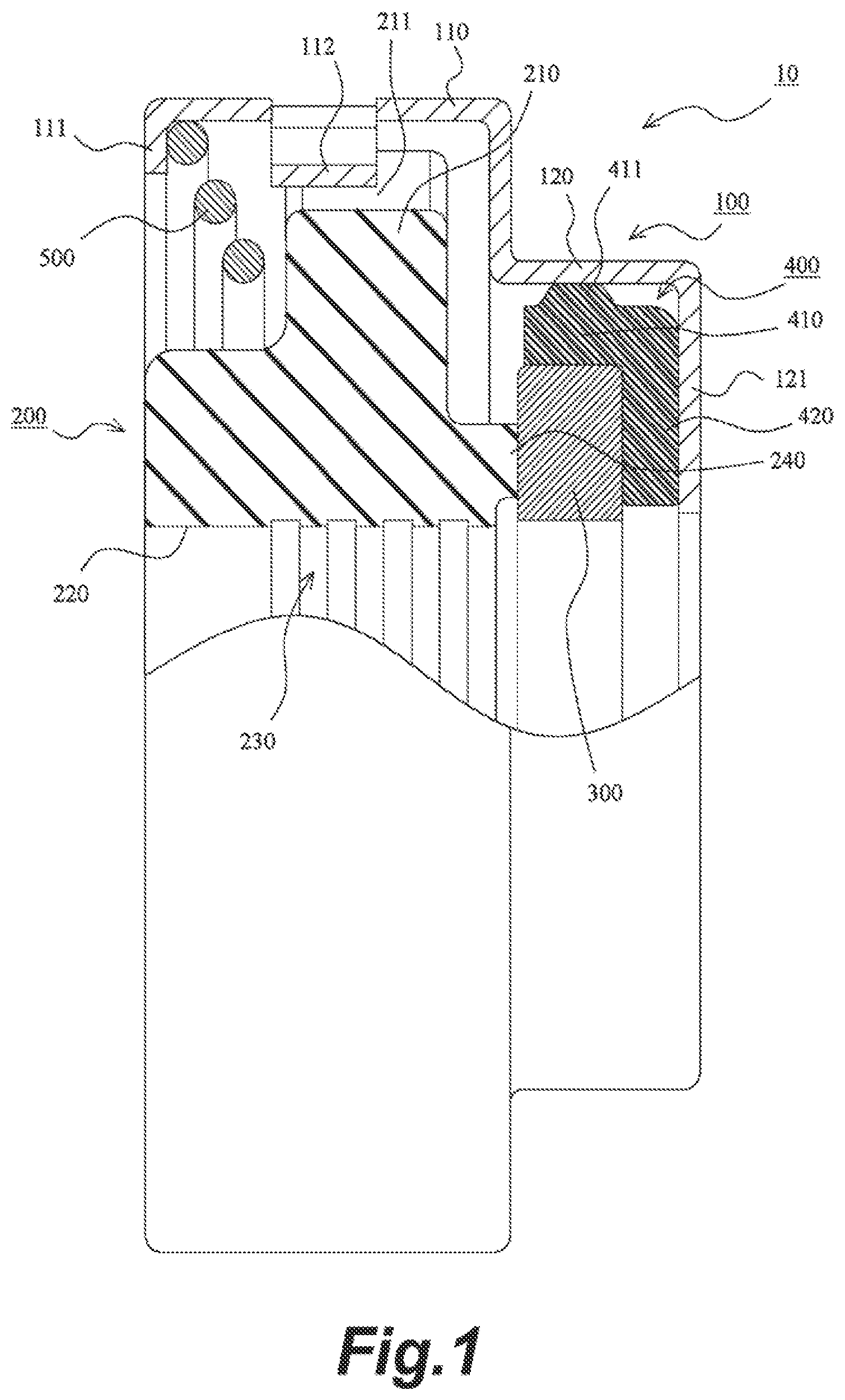 Patent US12320428 Figure 1 – Sealing device
