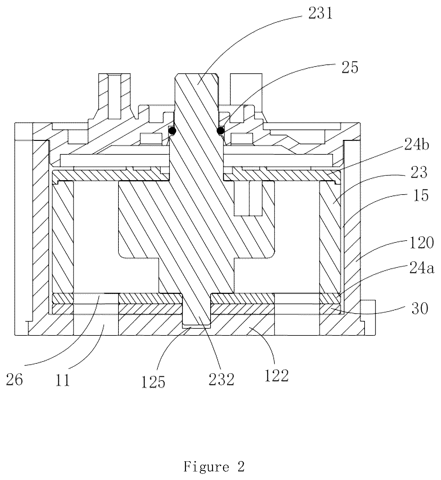 Patent US12320432 Figure 2 – Multi-port valve, and thermal management system provided with same and application thereof